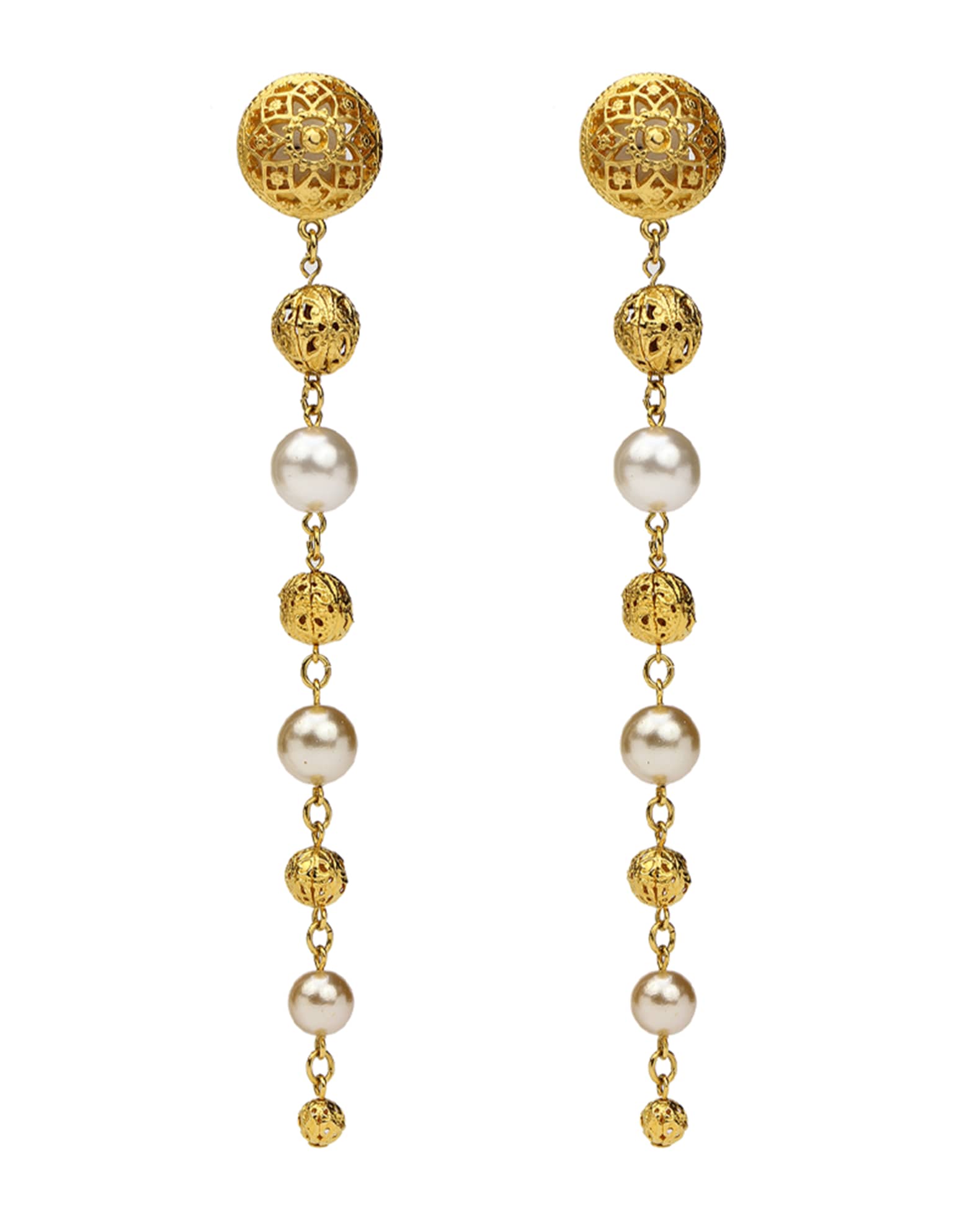 Ben Amun Multi Drop Dangle Clip Earrings Neiman Marcus