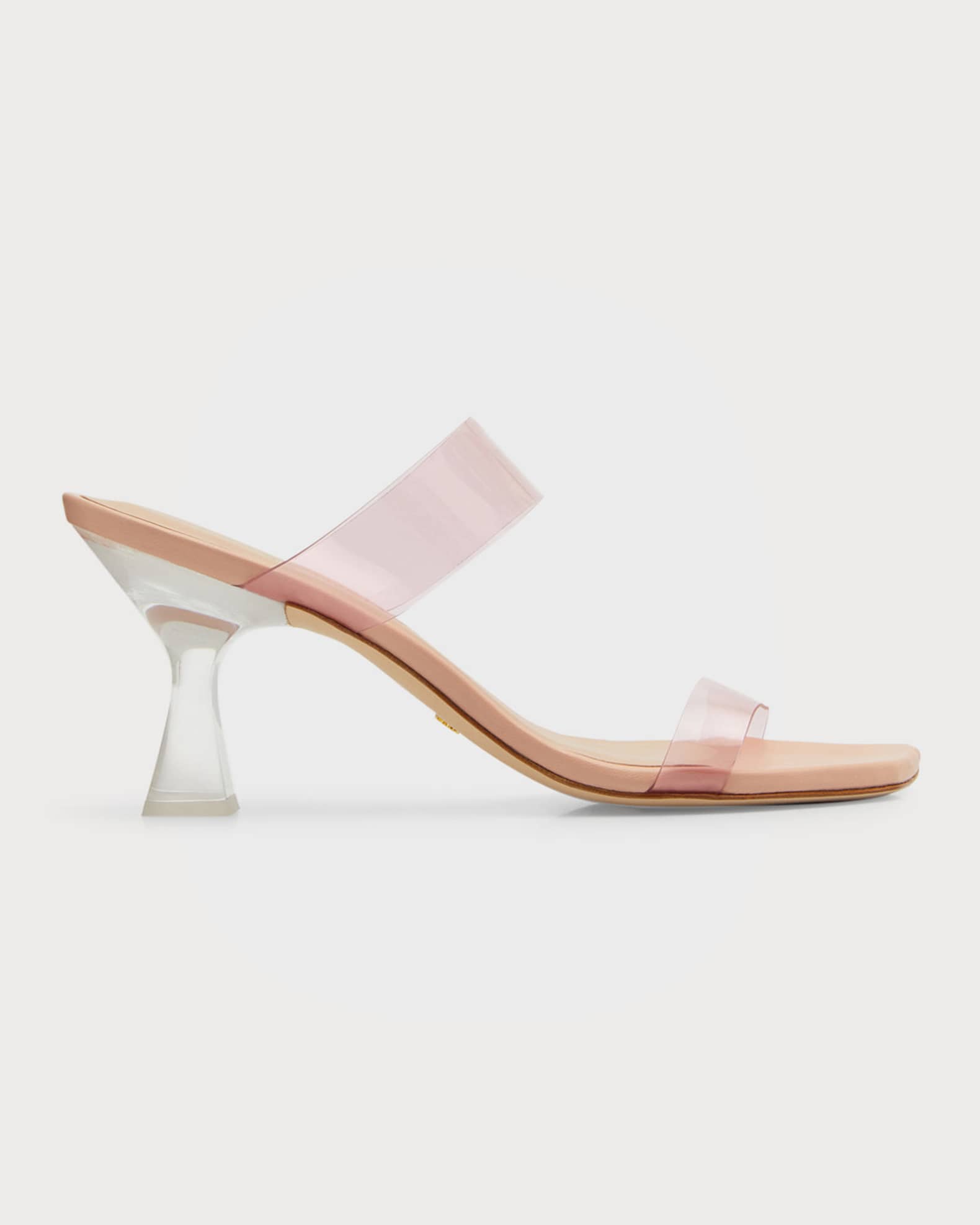 Stuart Weitzman Kristal Clear Slide Sandals Neiman Marcus