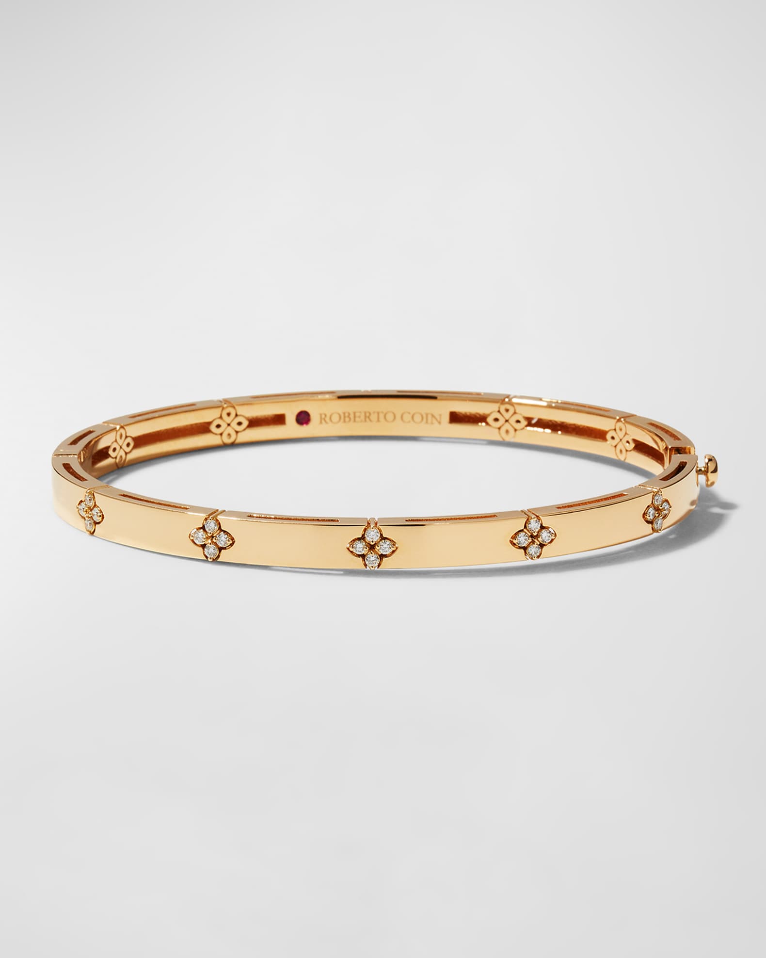 14ct Rose Gold Nail Design Cuff Bracelet - Veronica's Jewellery