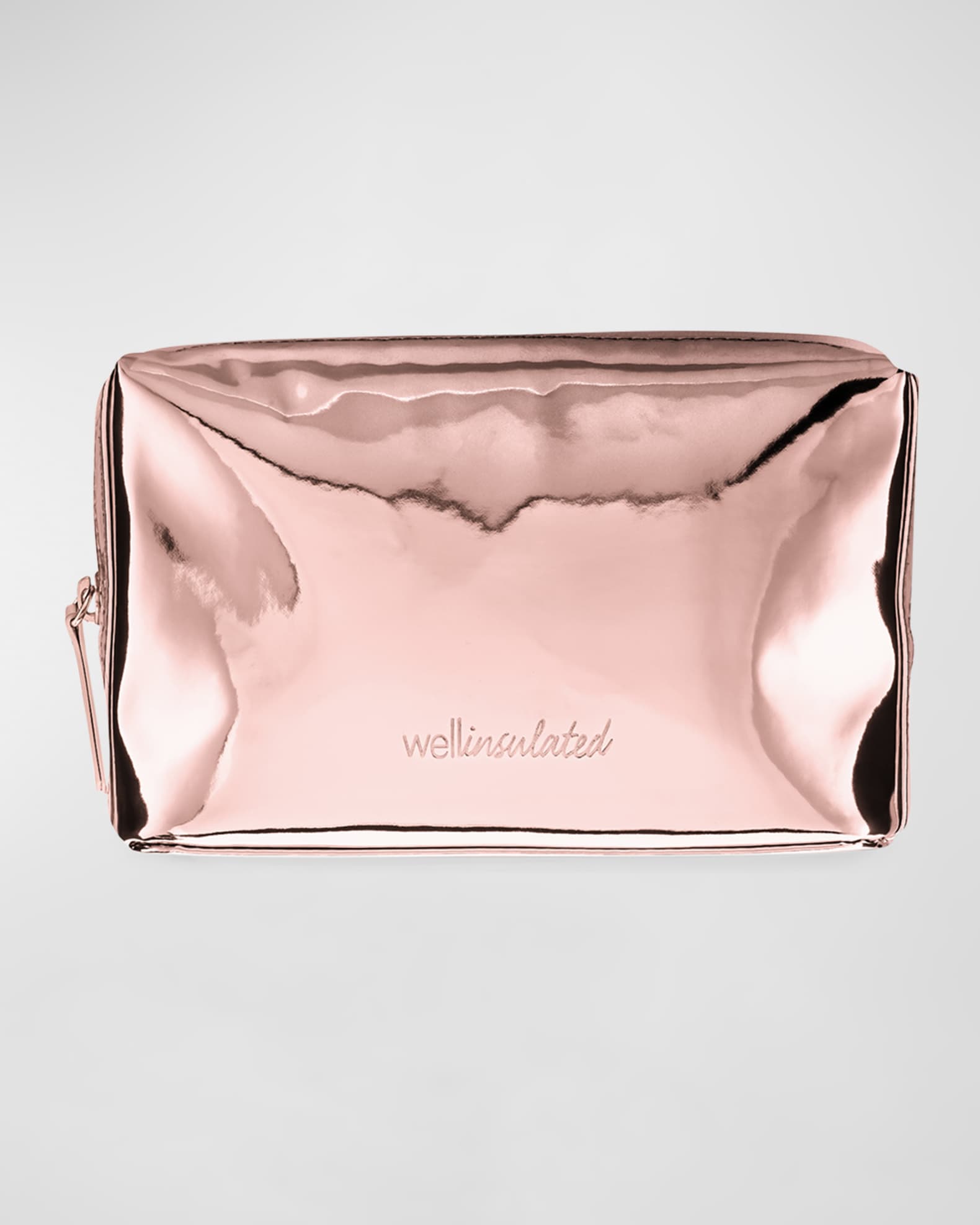 Neiman Marcus black weave gold hardware pouch makeup bag pencil case