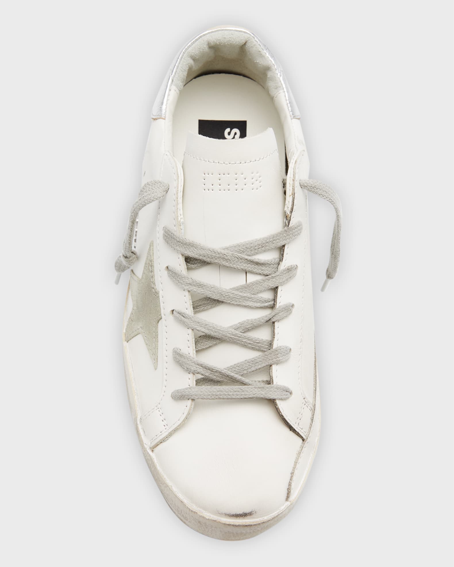 Golden Goose Super-Star Mixed Leather Sneakers | Neiman Marcus