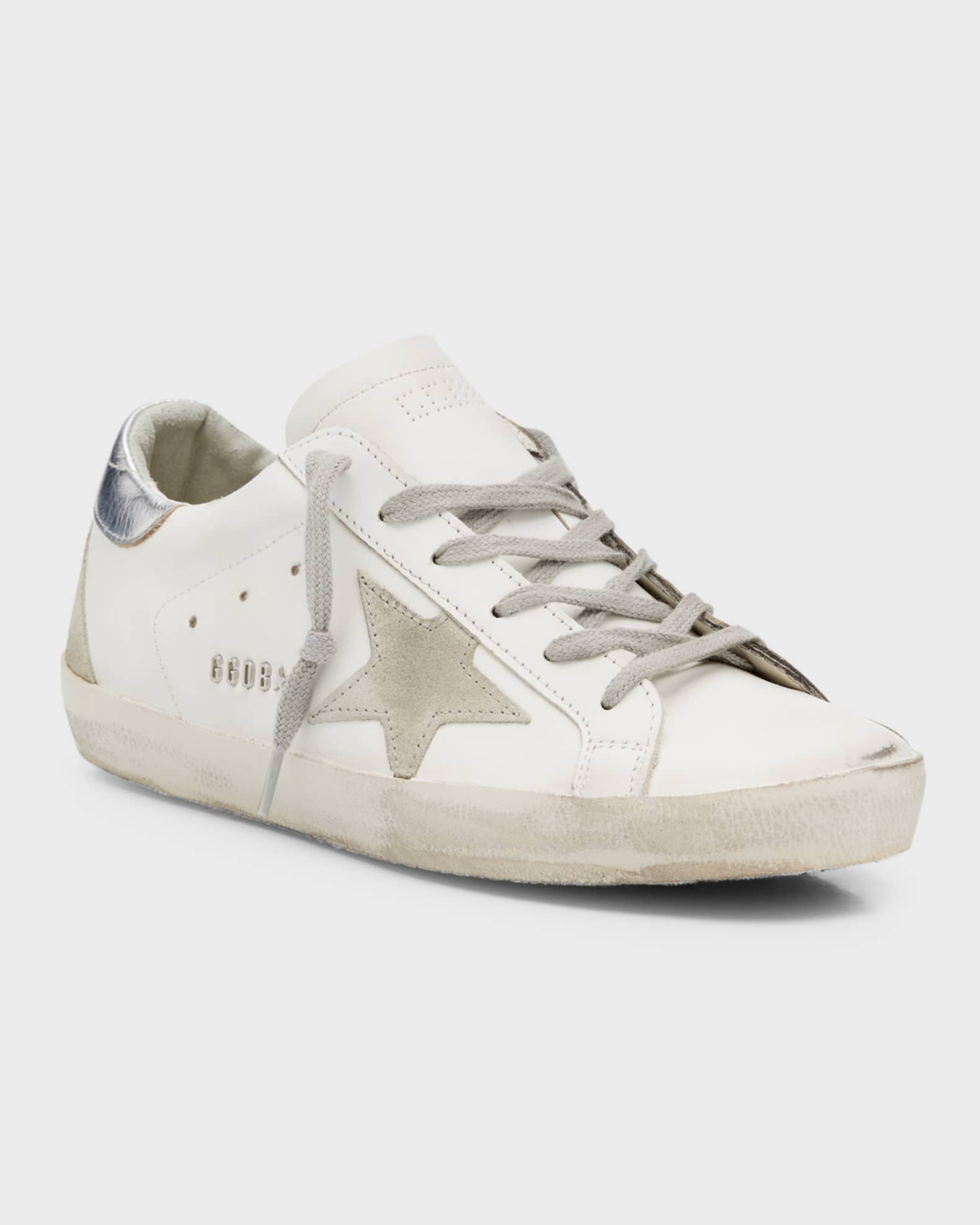 Golden Goose Superstar leather mules - White