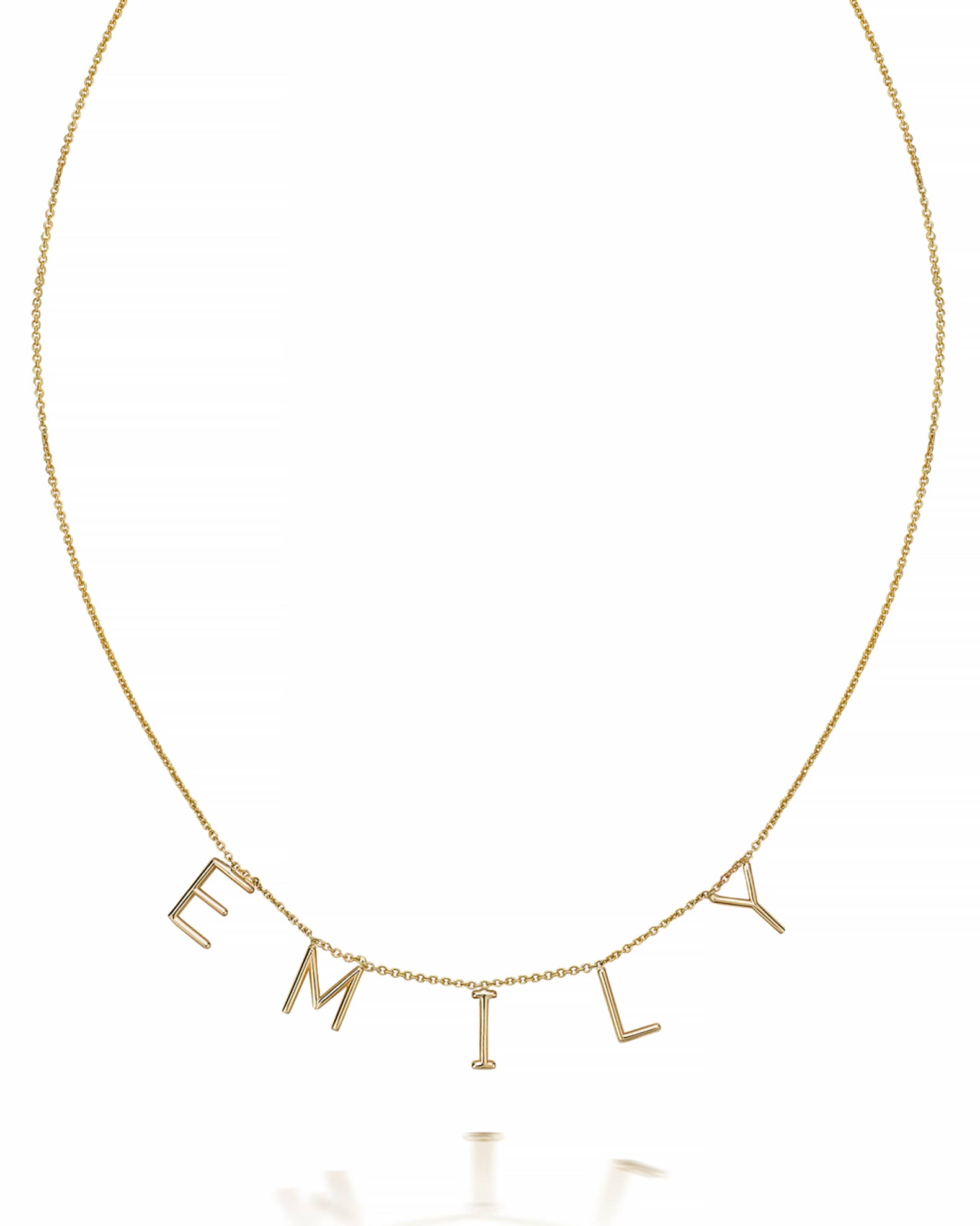 Sarah Chloe Amelia 14k Gold Initial Pendant Necklace