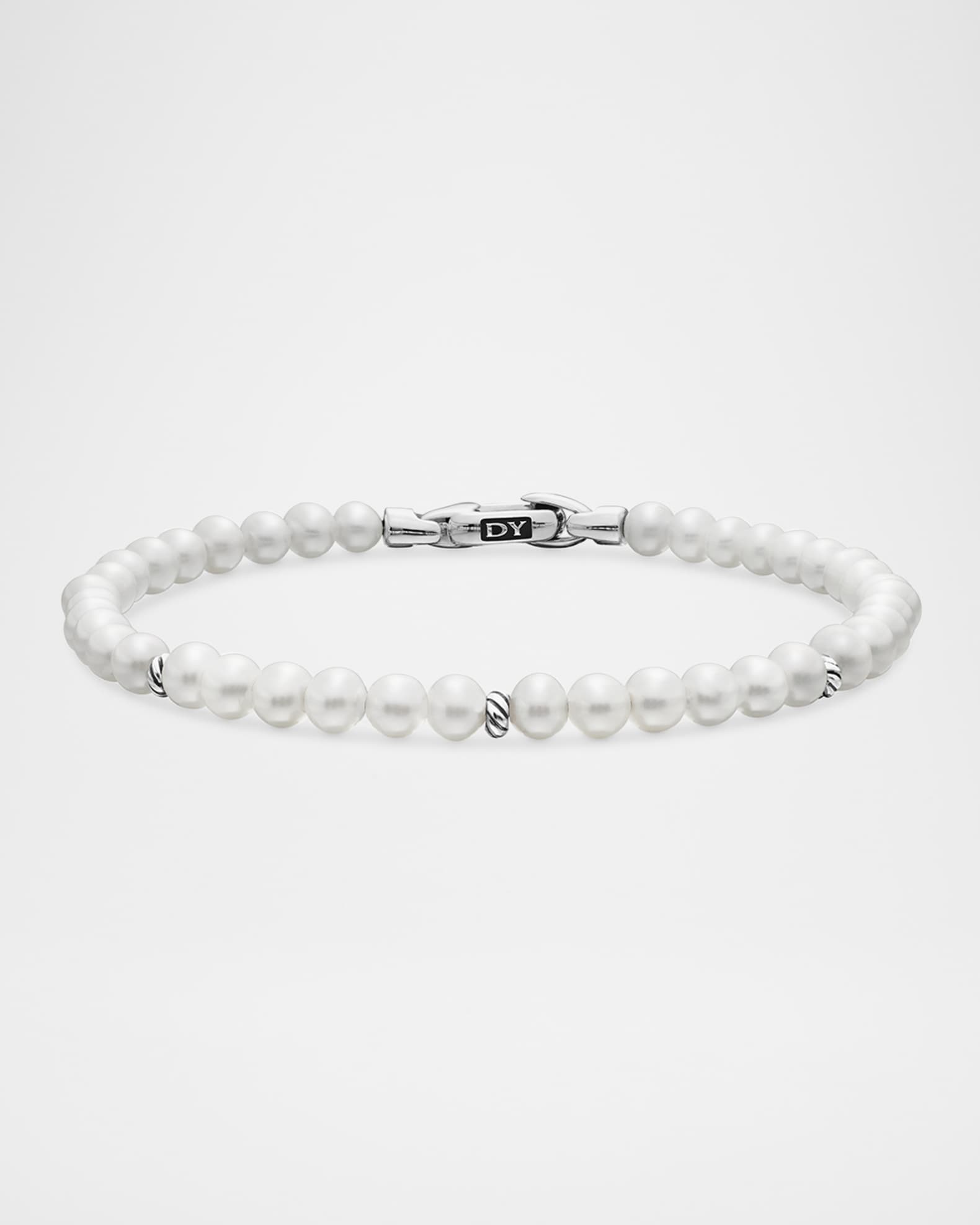 David Yurman 4mm Bijoux Spiritual Beads Bracelet with Silver