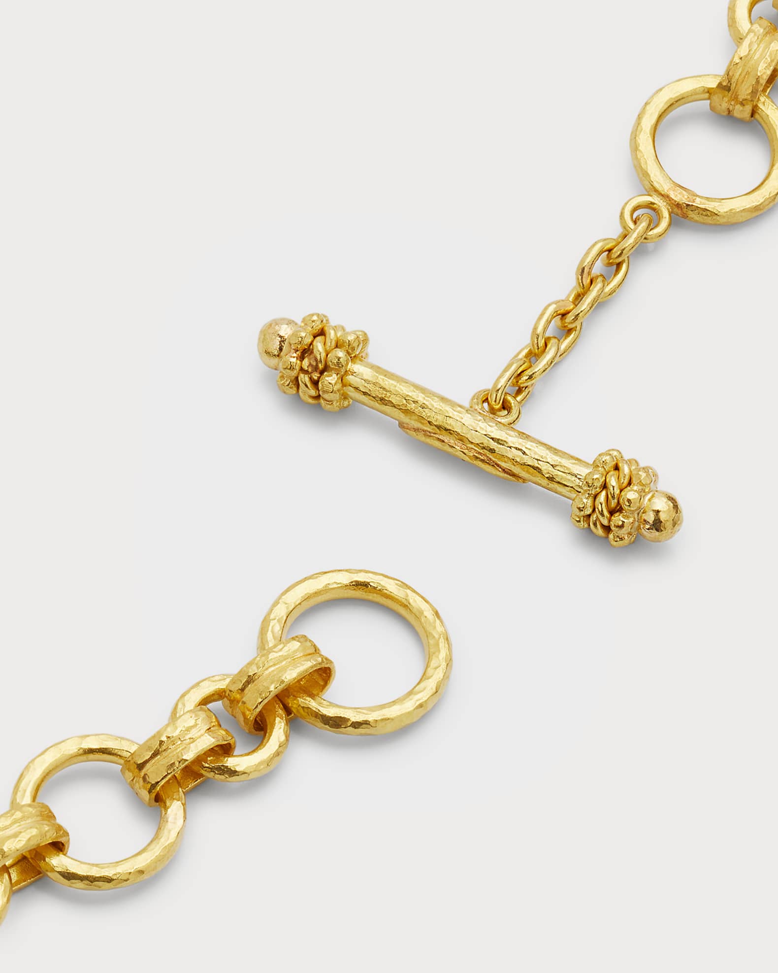 Elizabeth Locke 19K Yellow Gold 'Bellariva' Necklace with Toggle, 21"L