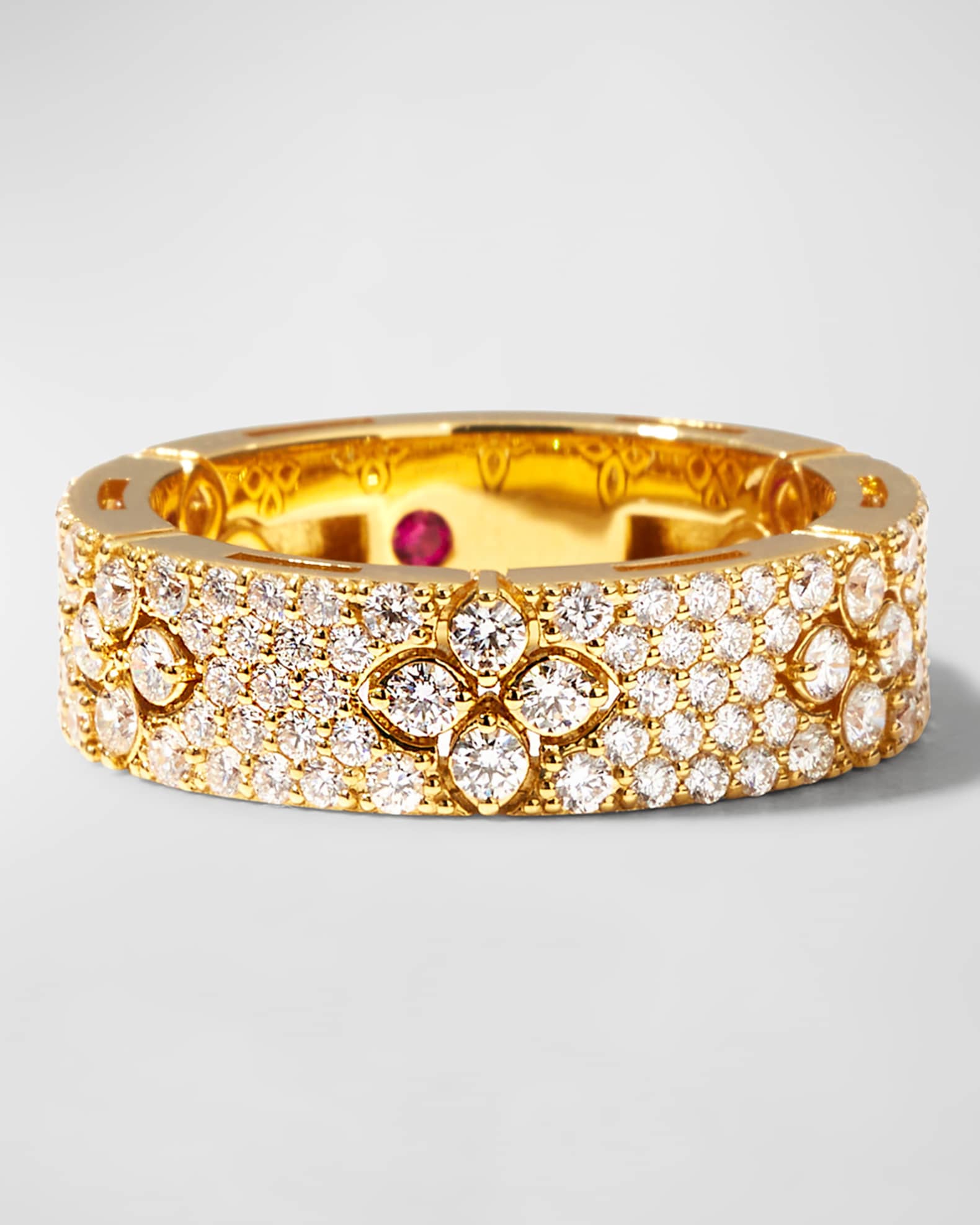 Empreinte Bangle, Pink Gold And Pave Diamonds - Categories