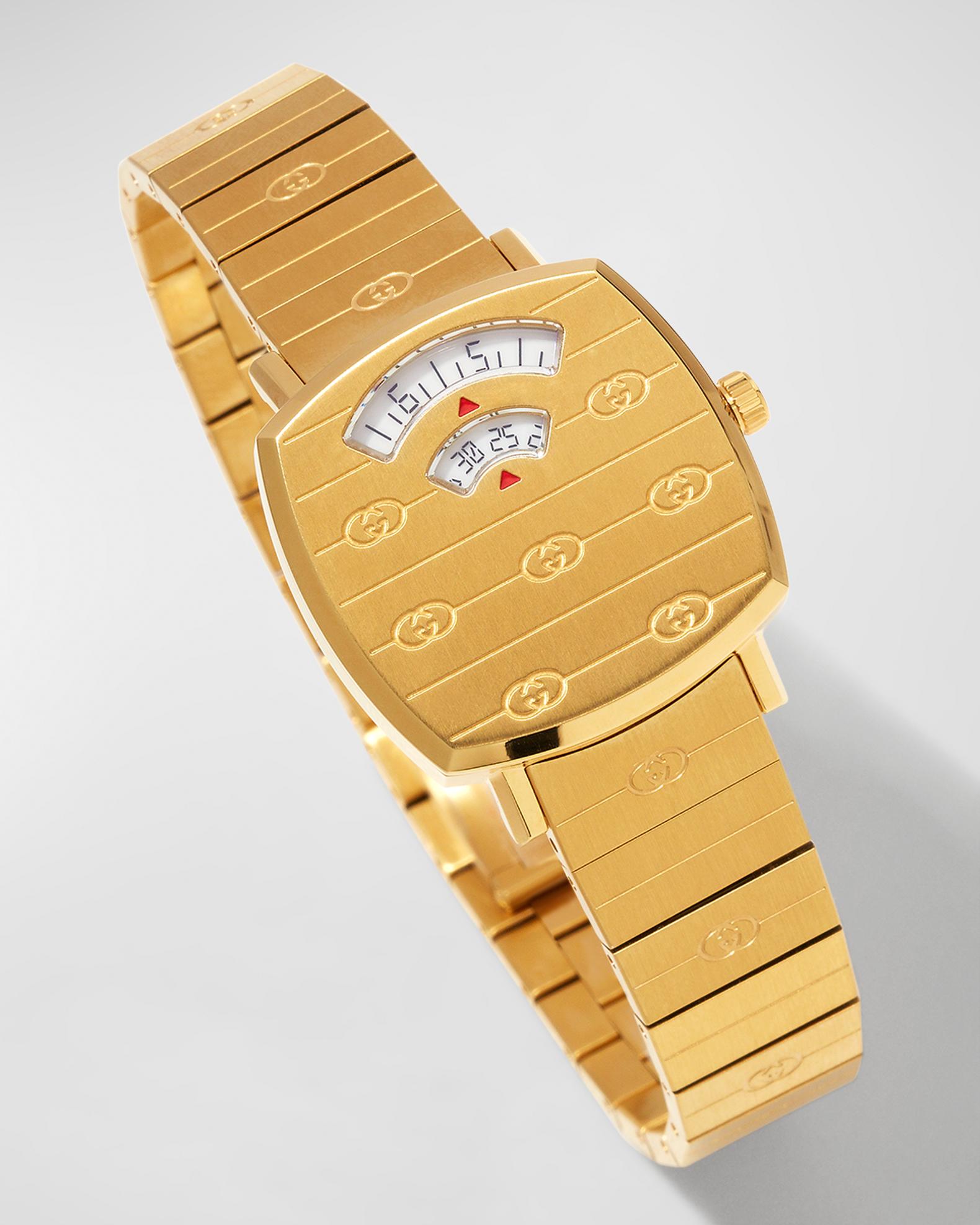 Gucci Interlocking-G Grip Watch, Gold | Neiman Marcus