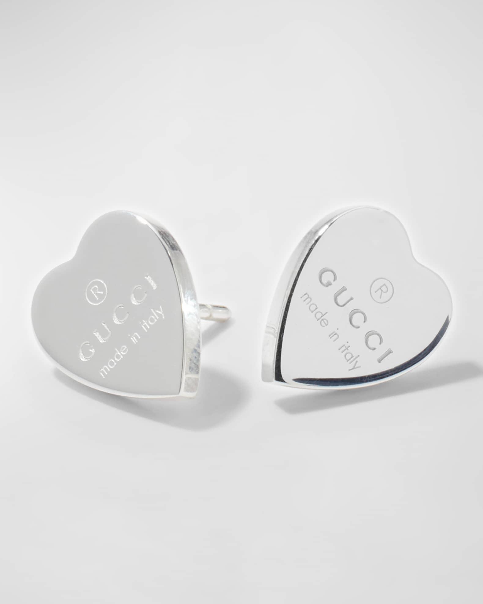 Heart gucci hotsell earrings