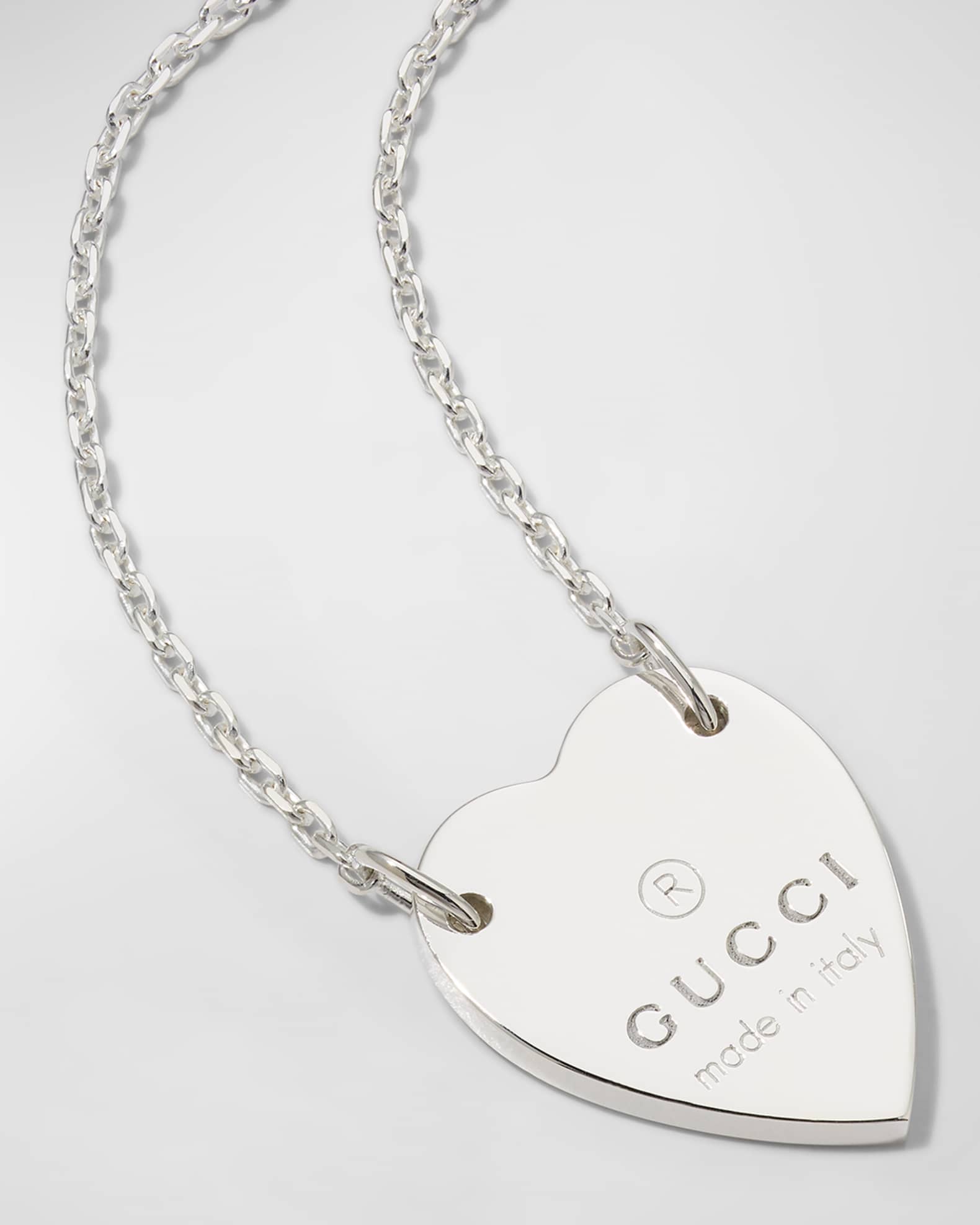 Gucci Sterling Silver Trademark Necklace