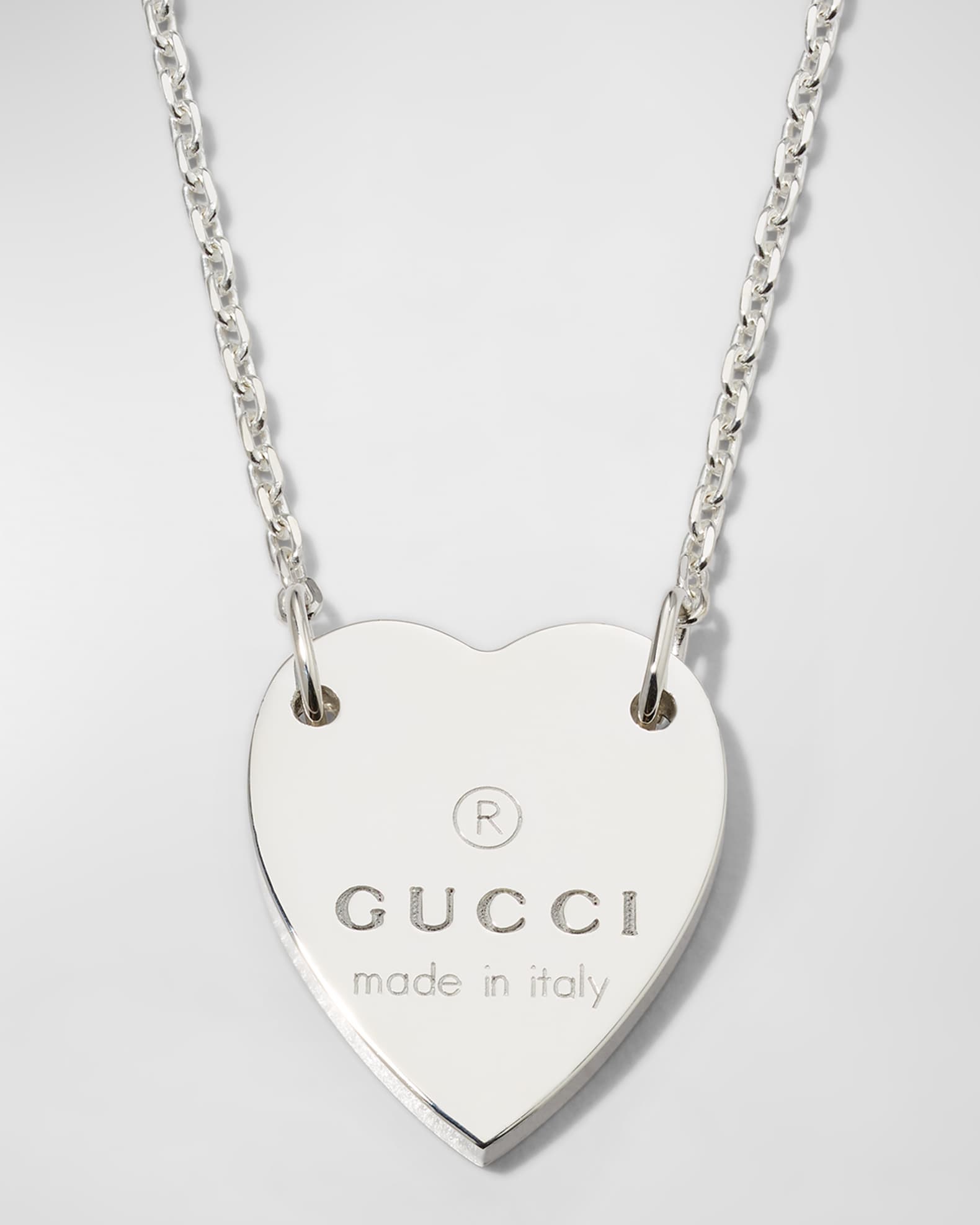 Gucci heart necklace on sale