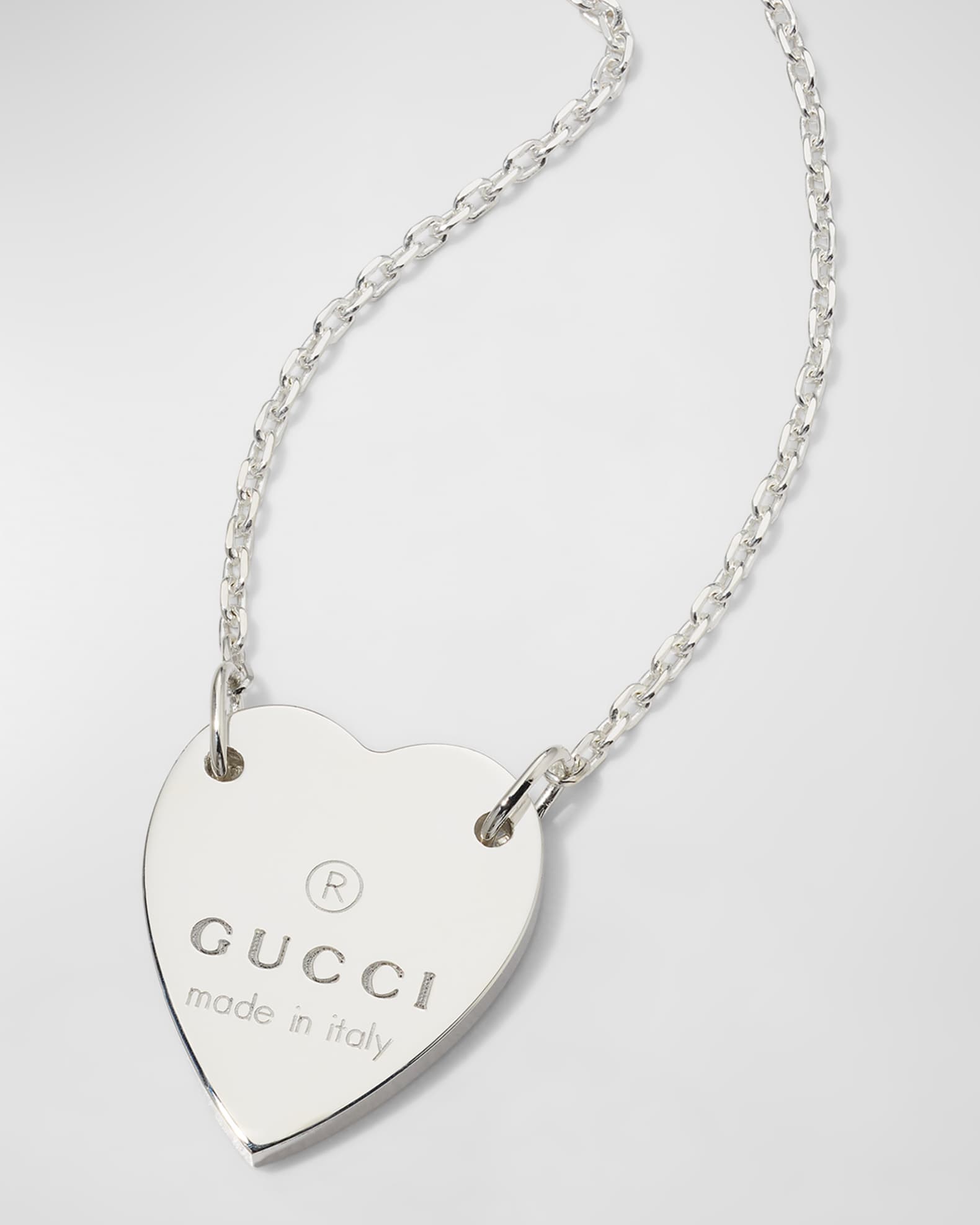 Gucci love heart necklace outlet