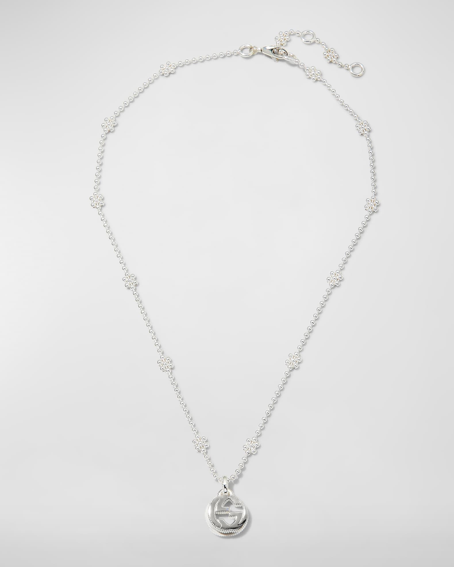 Interlocking g charm in silver new arrivals