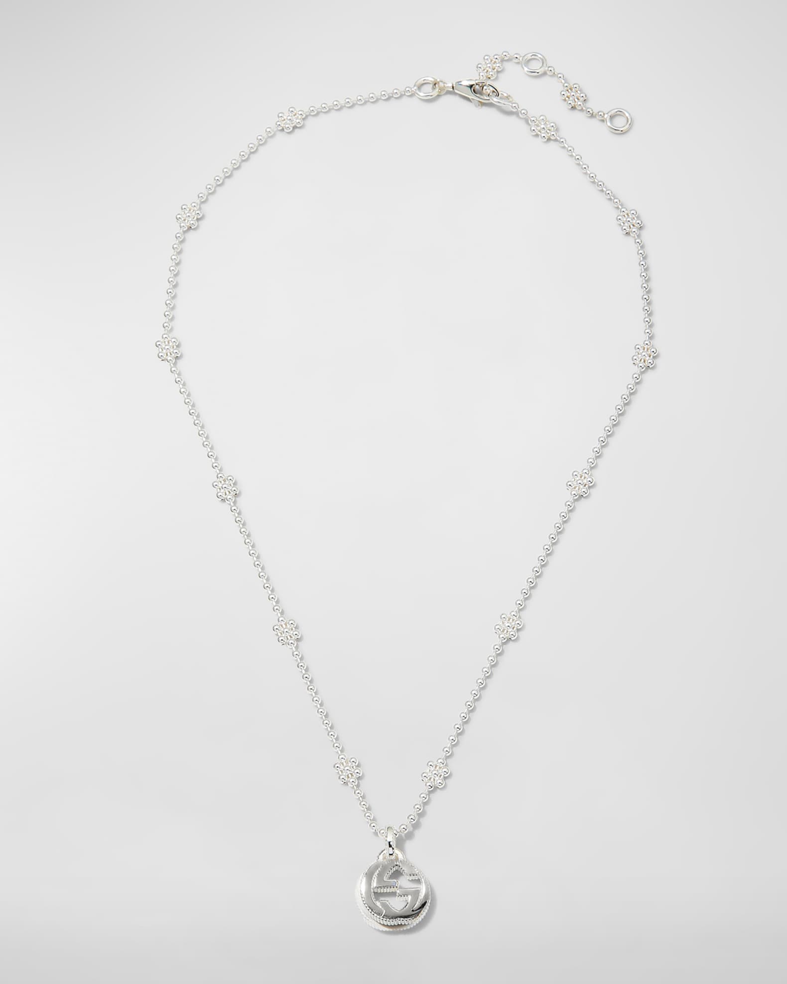 Double G Sterling Silver Chain Necklace in Silver - Gucci