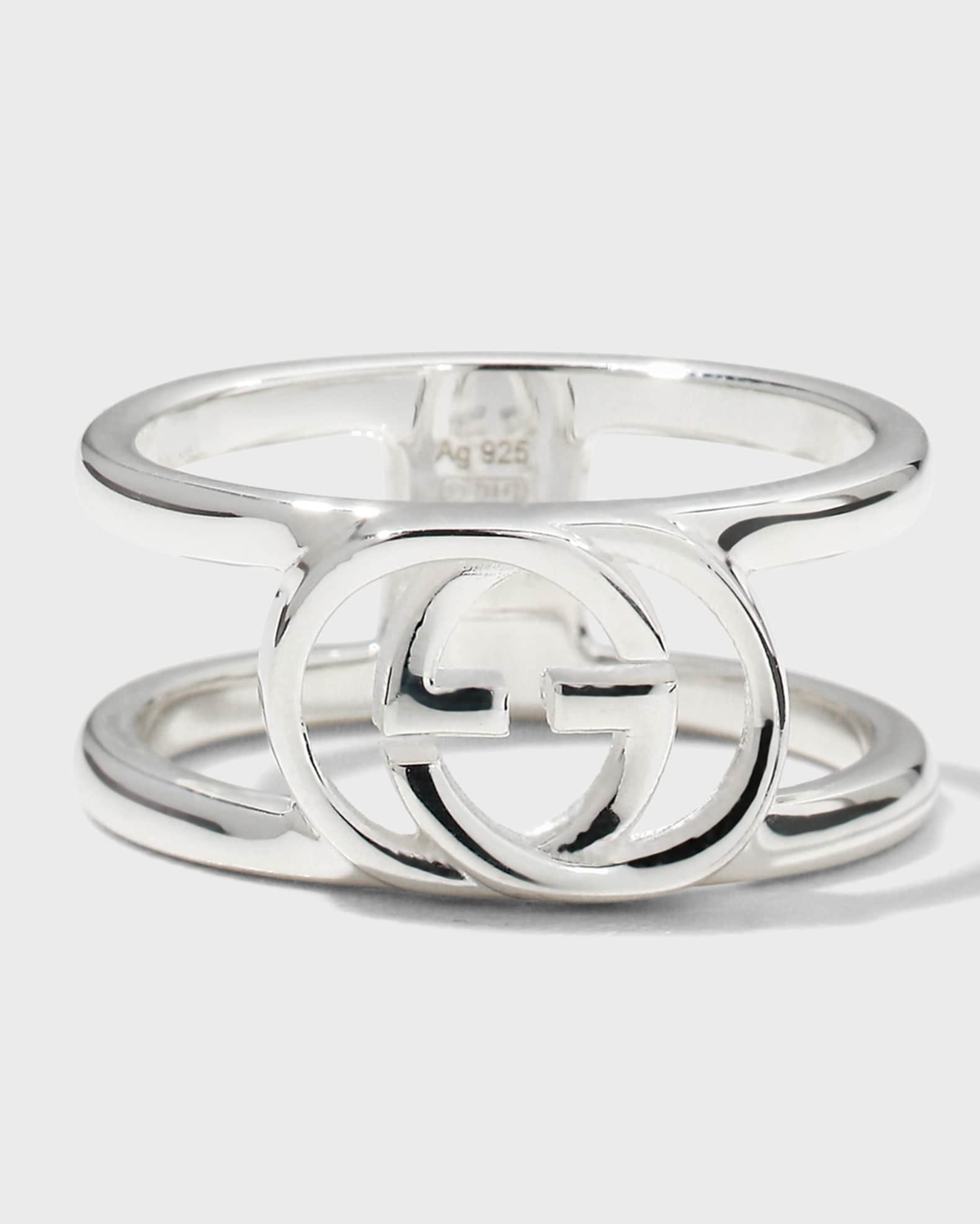 Gucci wide ring with shop interlocking g motif