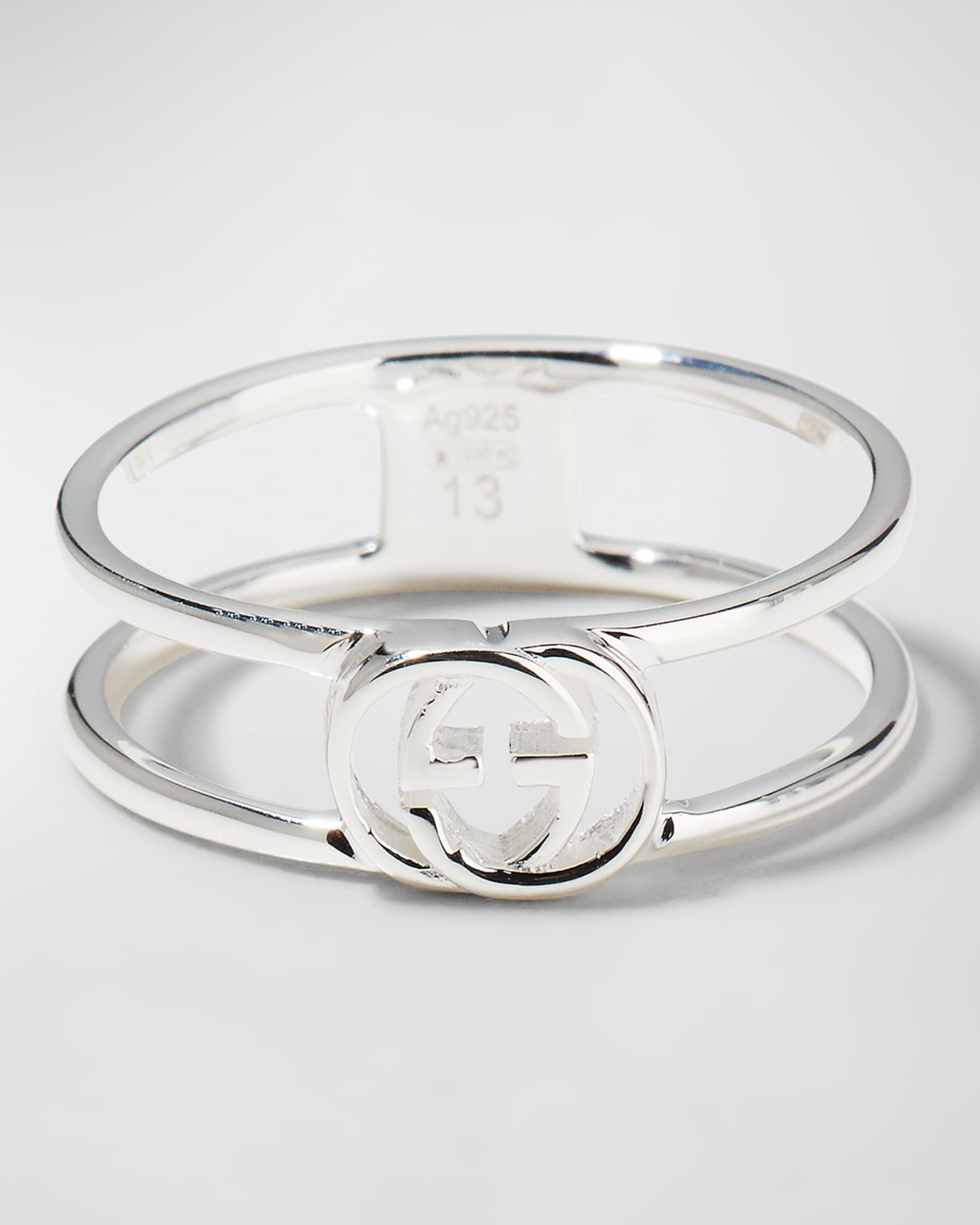 Interlocking G Ring in Silver - Gucci