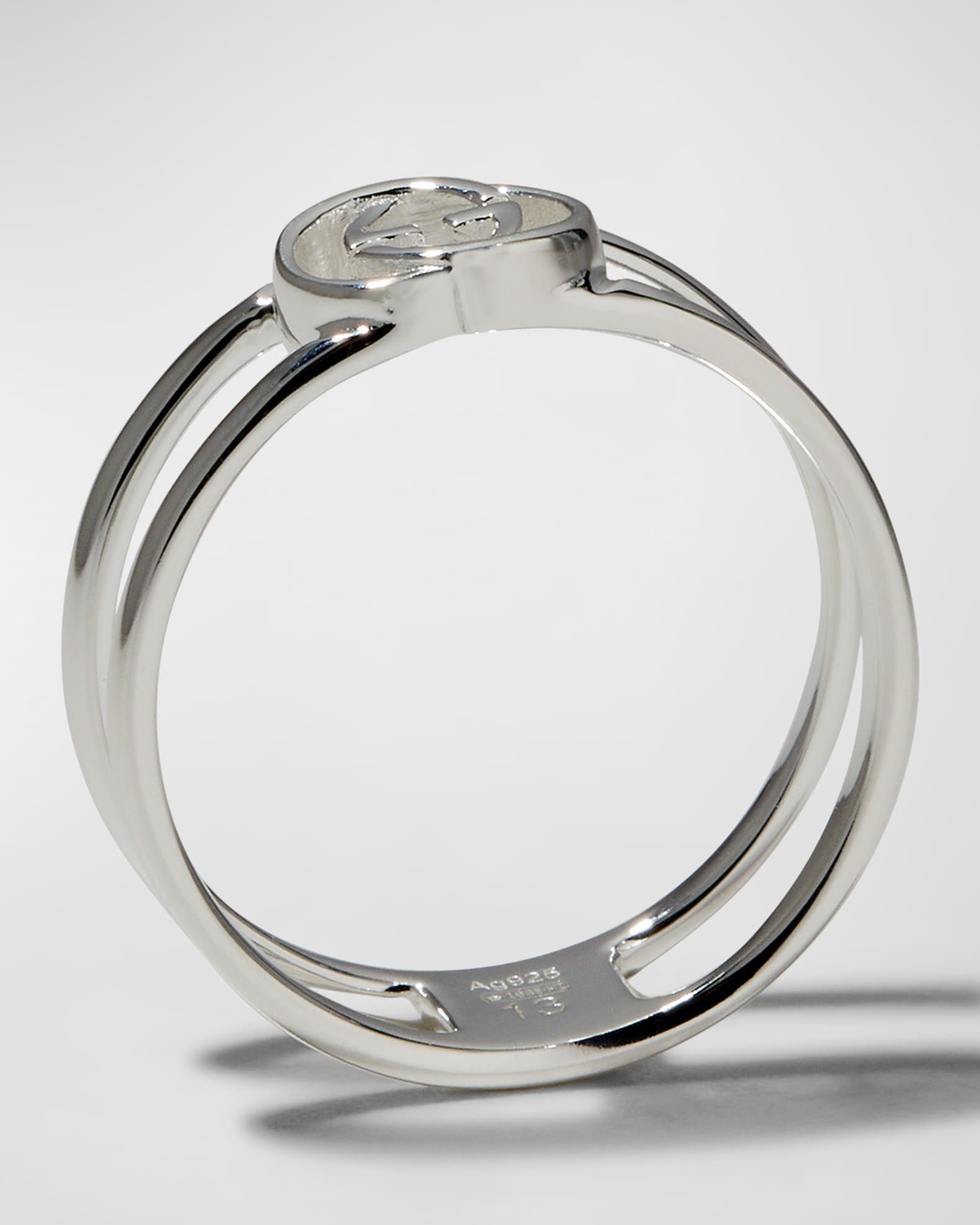 Gucci Interlocking G 6mm Ring Neiman Marcus