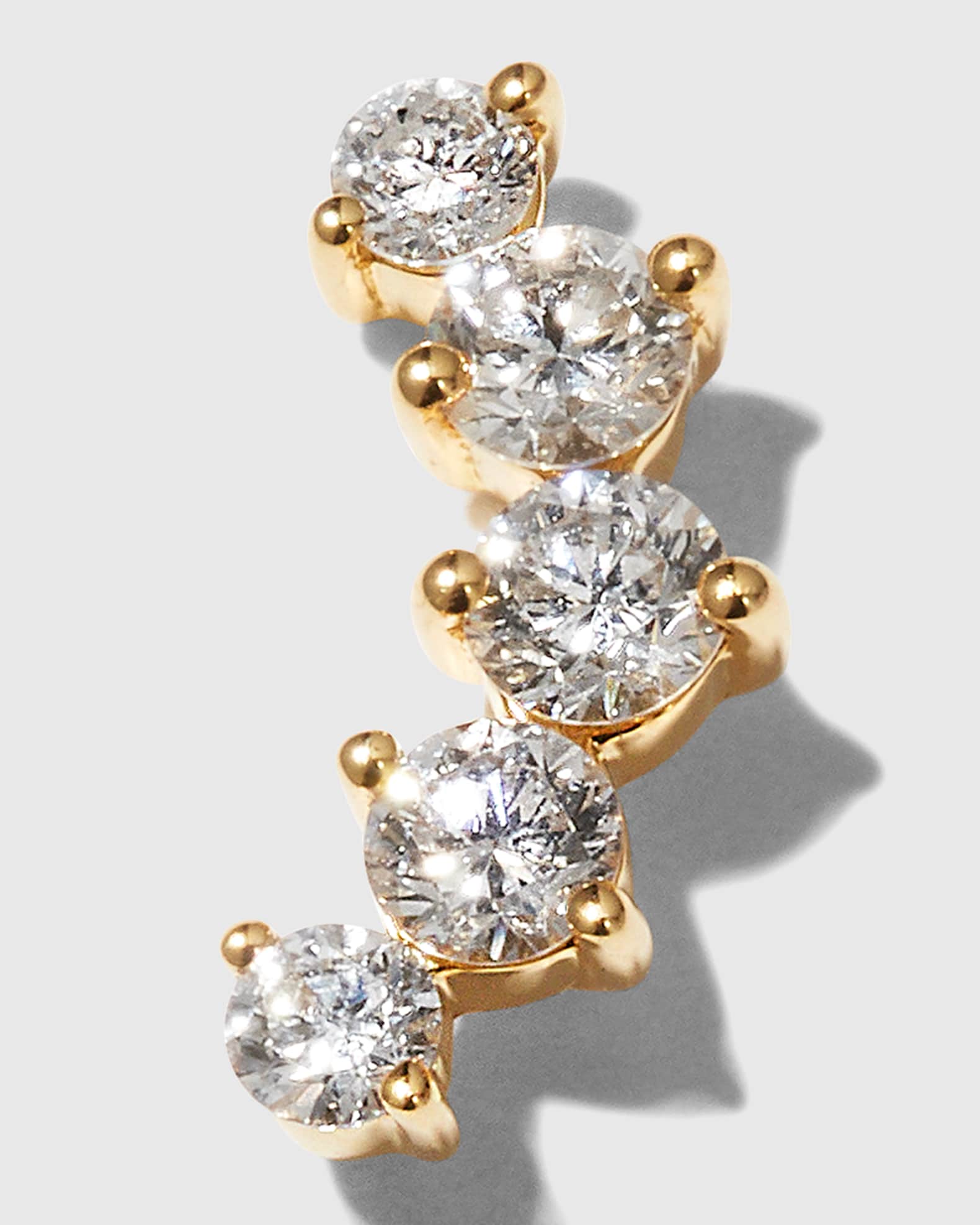 Solid 9 carat Gold Arc Stud Earrings Jewellery Earrings Stud Earrings 