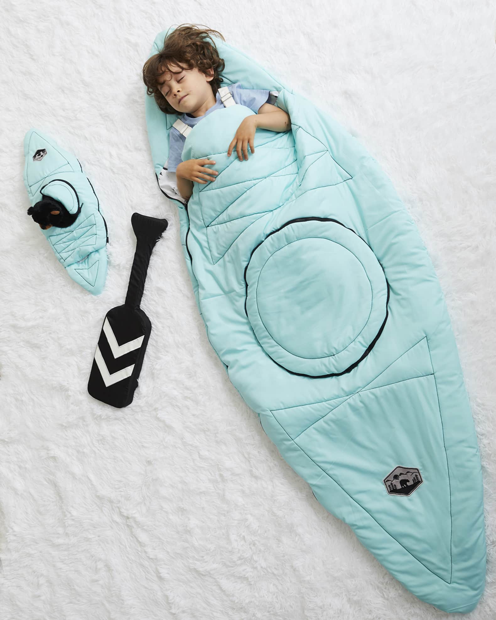 Wonder Wise Kids Kayak Sleeping Bag With Oar Pillow Neiman Marcus