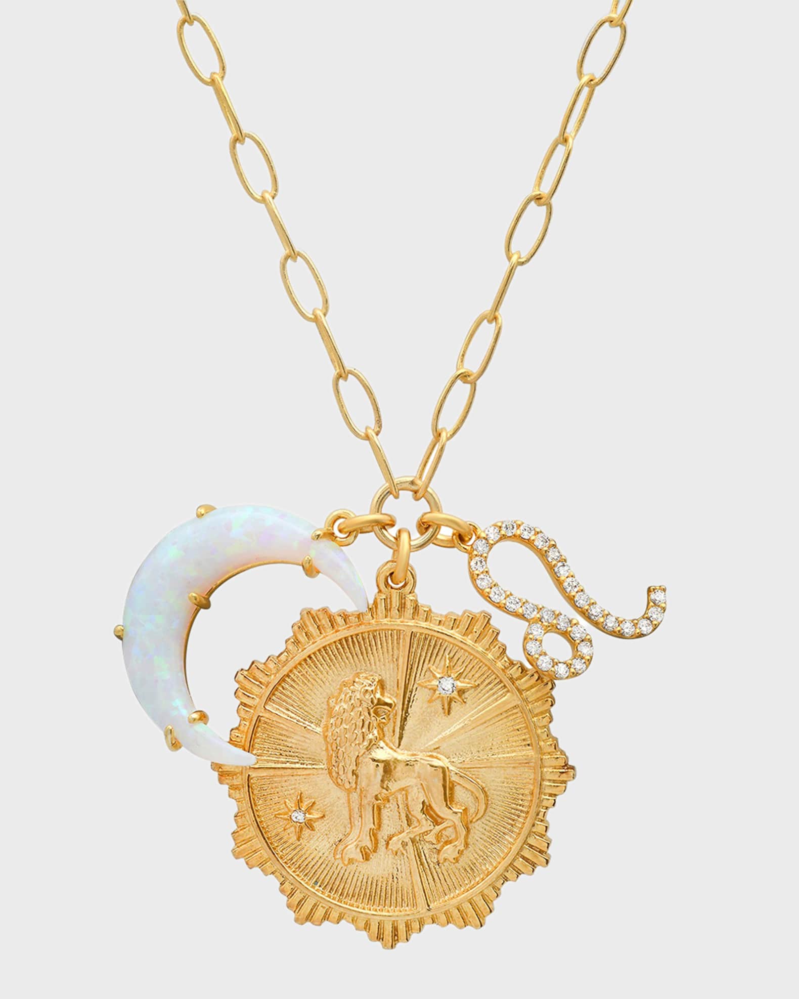 Zodiac charm necklace deals