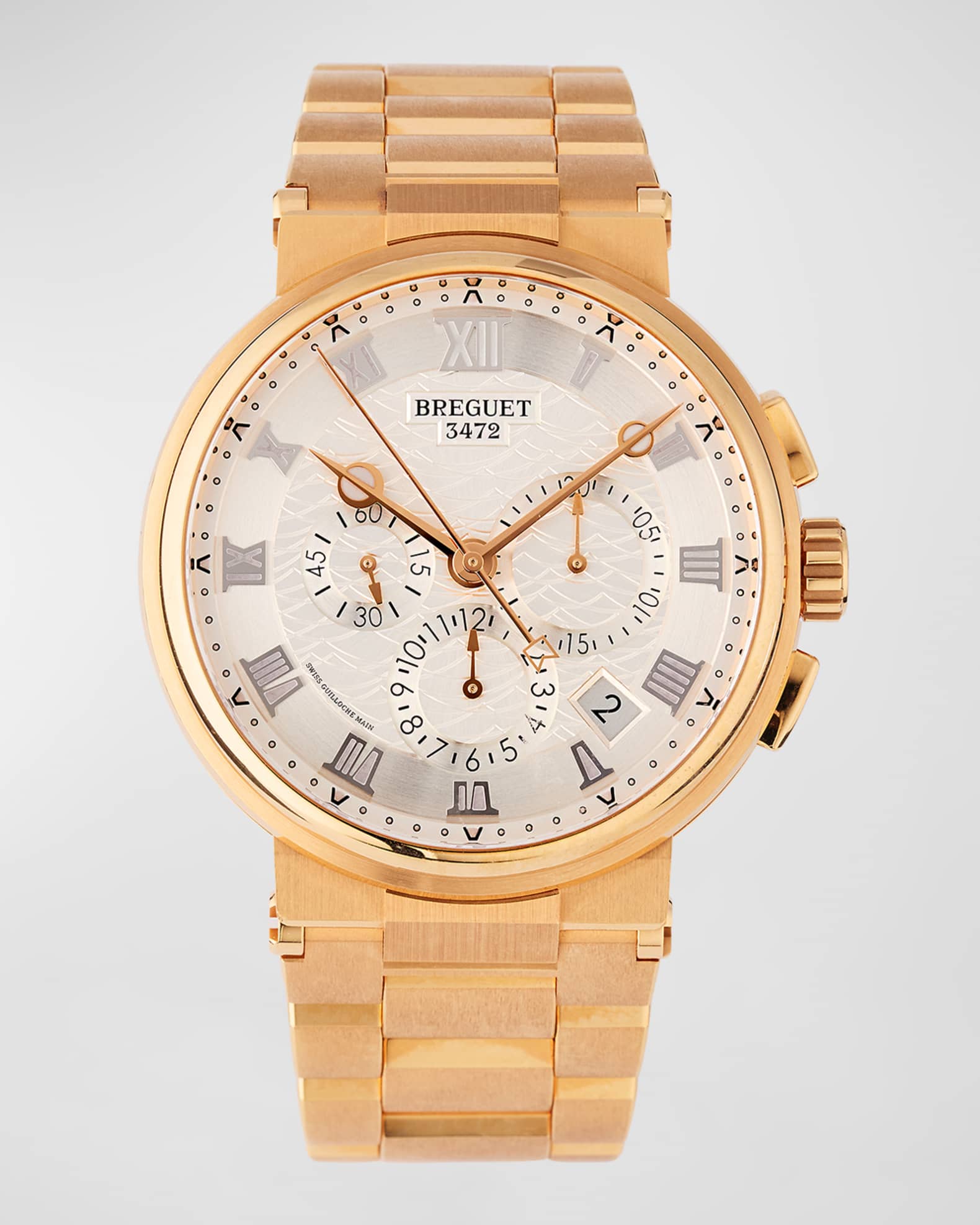 40mm Marine Chronograph Watch with Bracelet Strap 0
