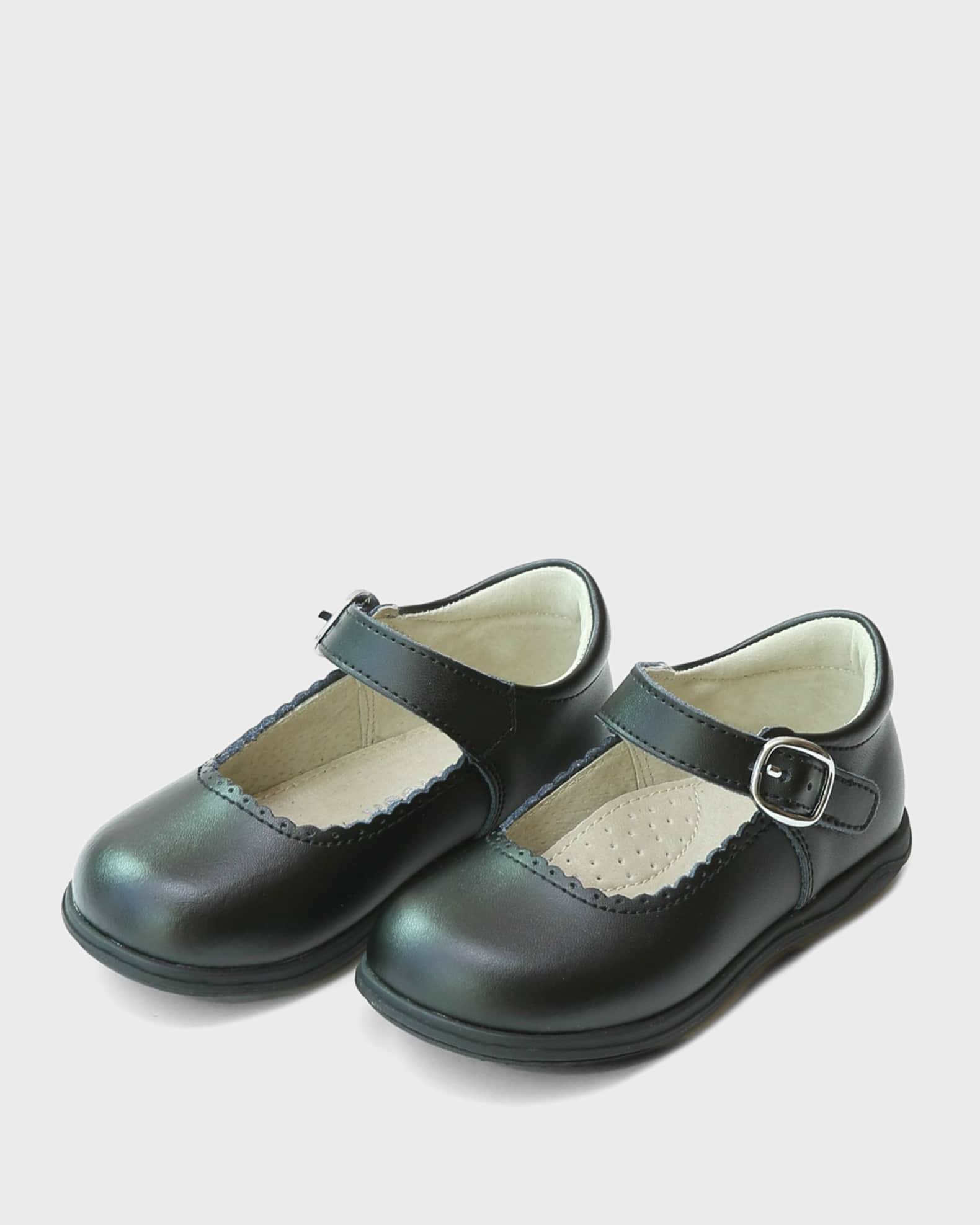 Girl s Chloe Scalloped Leather Mary Jane Baby Toddler