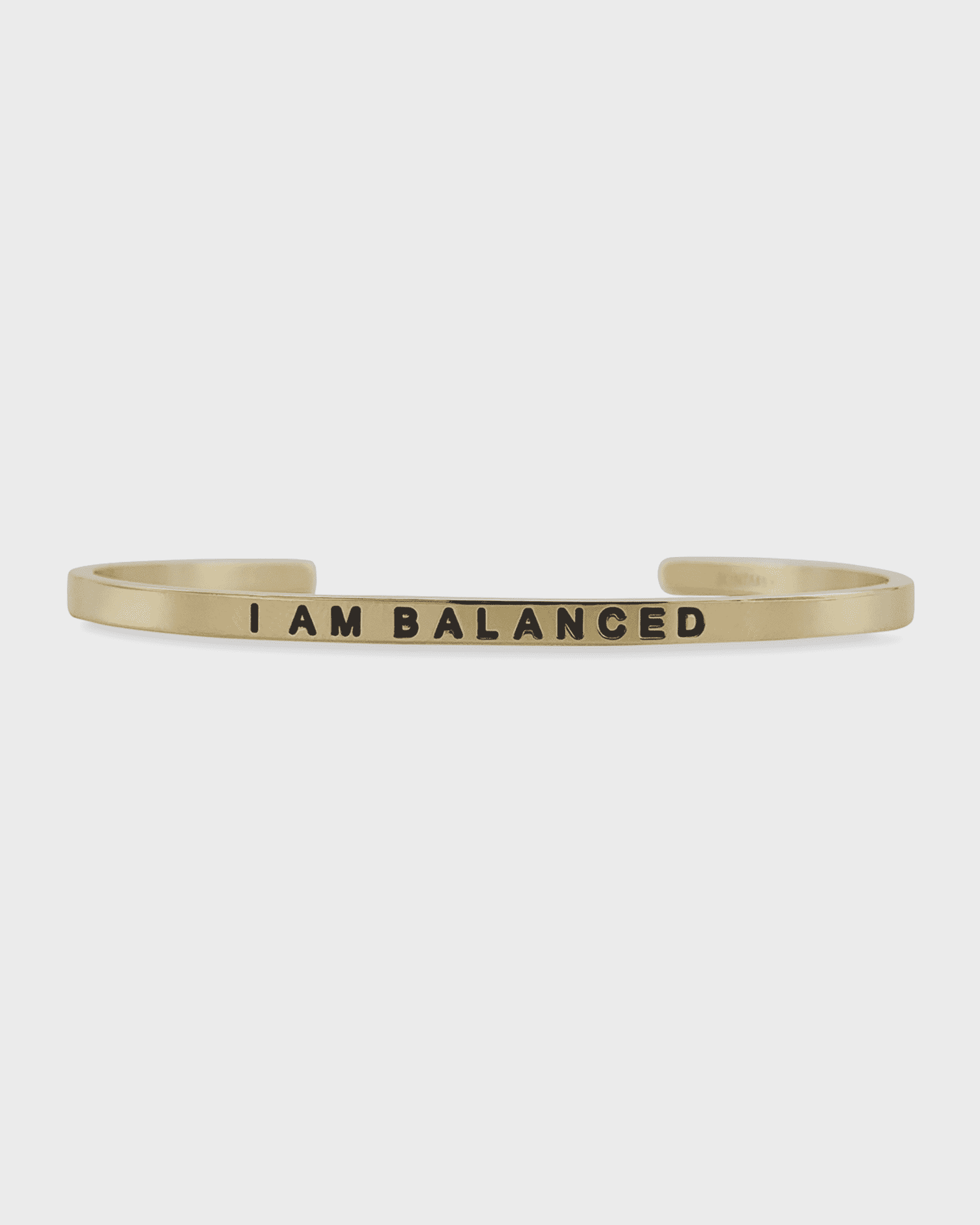 Sontakey Girl's I Am Balanced Engraved Bangle Bracelet