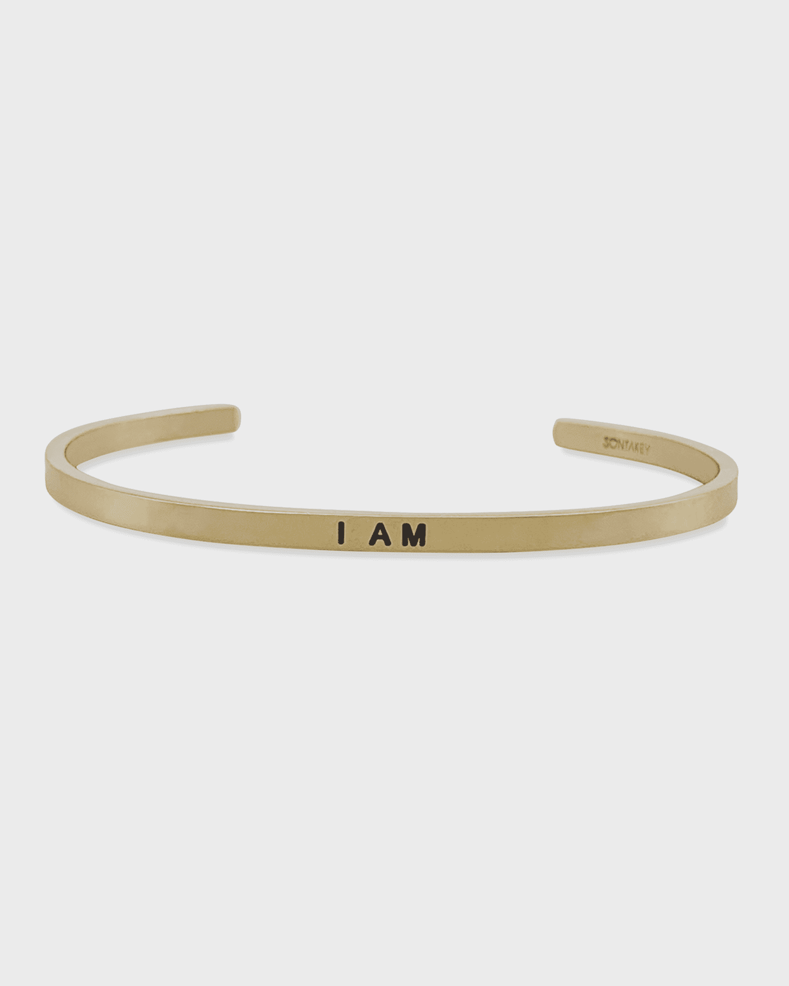 Sontakey Girl's I Am Engraved Bangle Bracelet