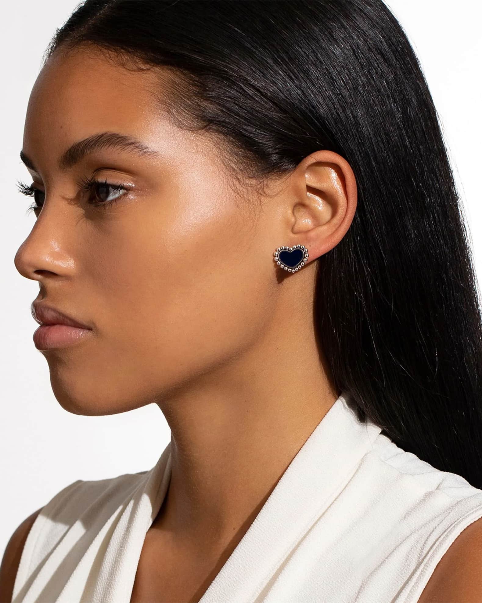 LAGOS Maya 12mm Inlay Heart Stud Earrings Neiman Marcus
