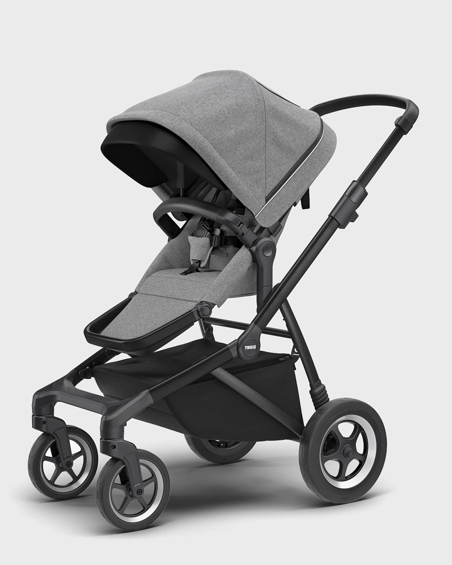 Thule Sleek Convertible Stroller Grey Melange Neiman Marcus