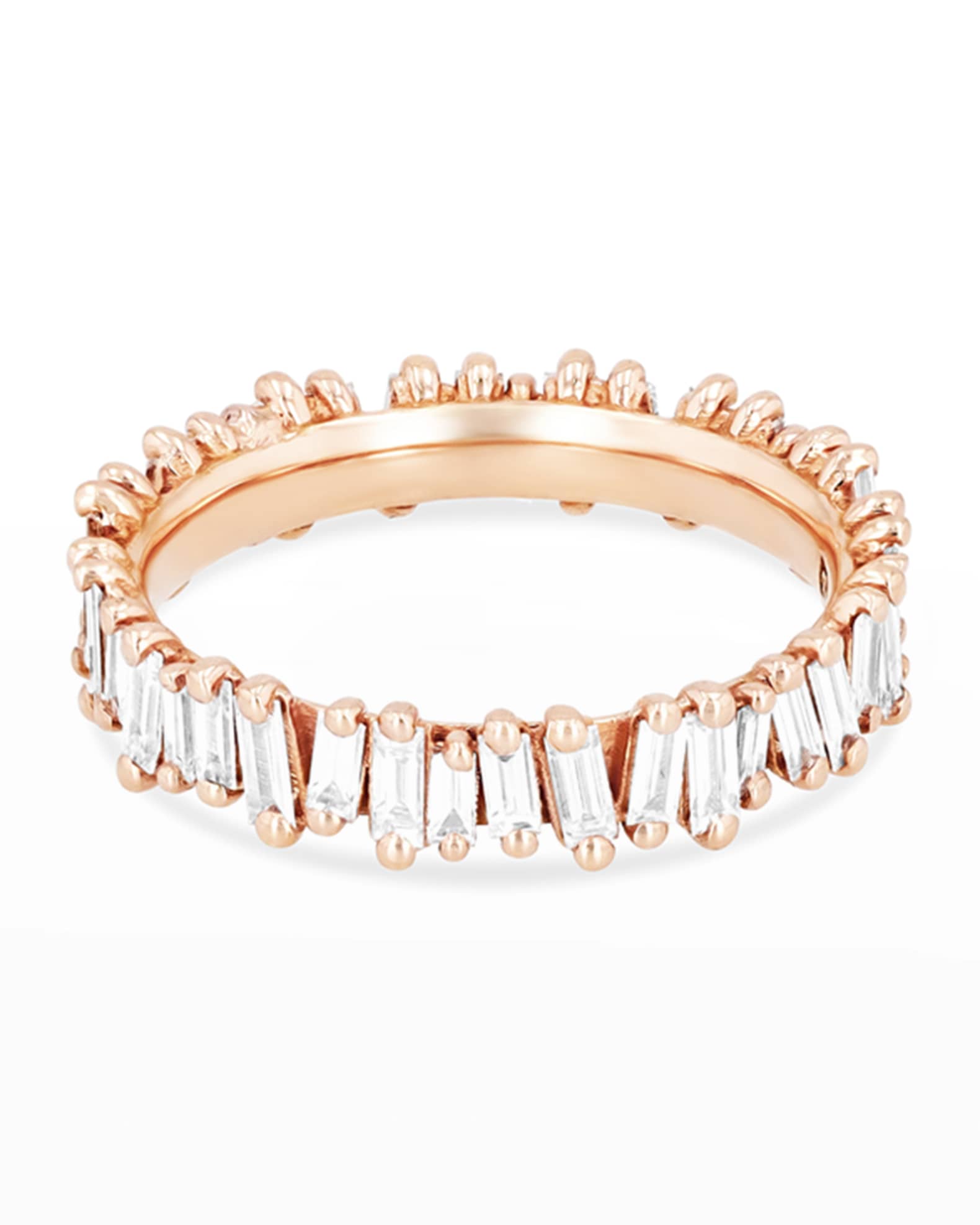 18k Diamond Classic Fireworks Eternity Band Ring Size 4.5-8 0