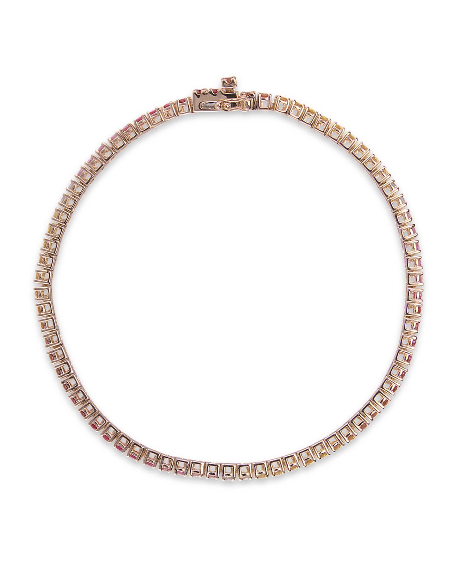 Stevie Wren 14k Gold Pink Sapphire Ombre Tennis Bracelet | Neiman Marcus