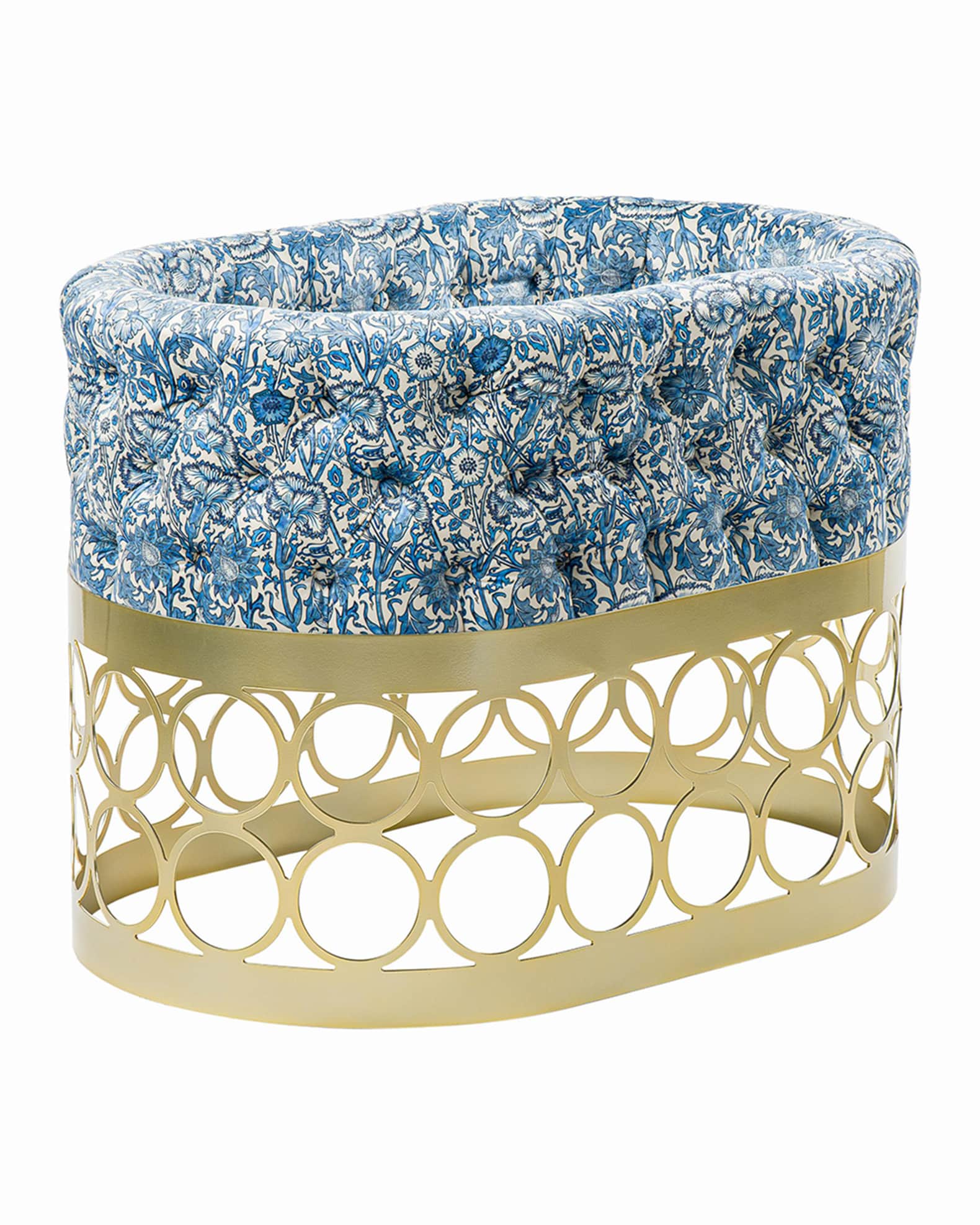 Aristot Printed Bassinet with Rondo Base | Neiman Marcus