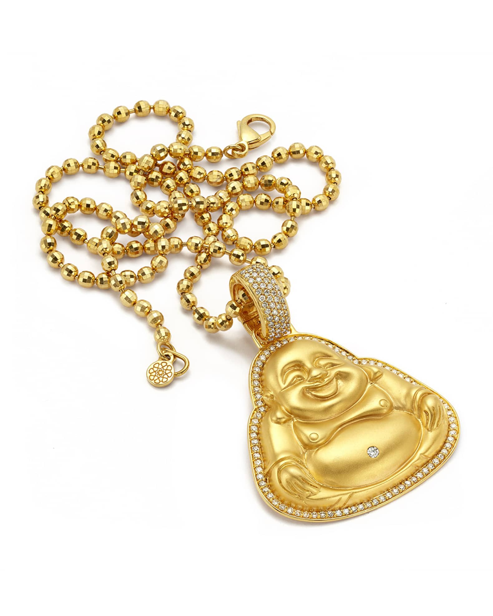 Buddha Mama 20k Large Happy Buddha Pendant Neiman Marcus