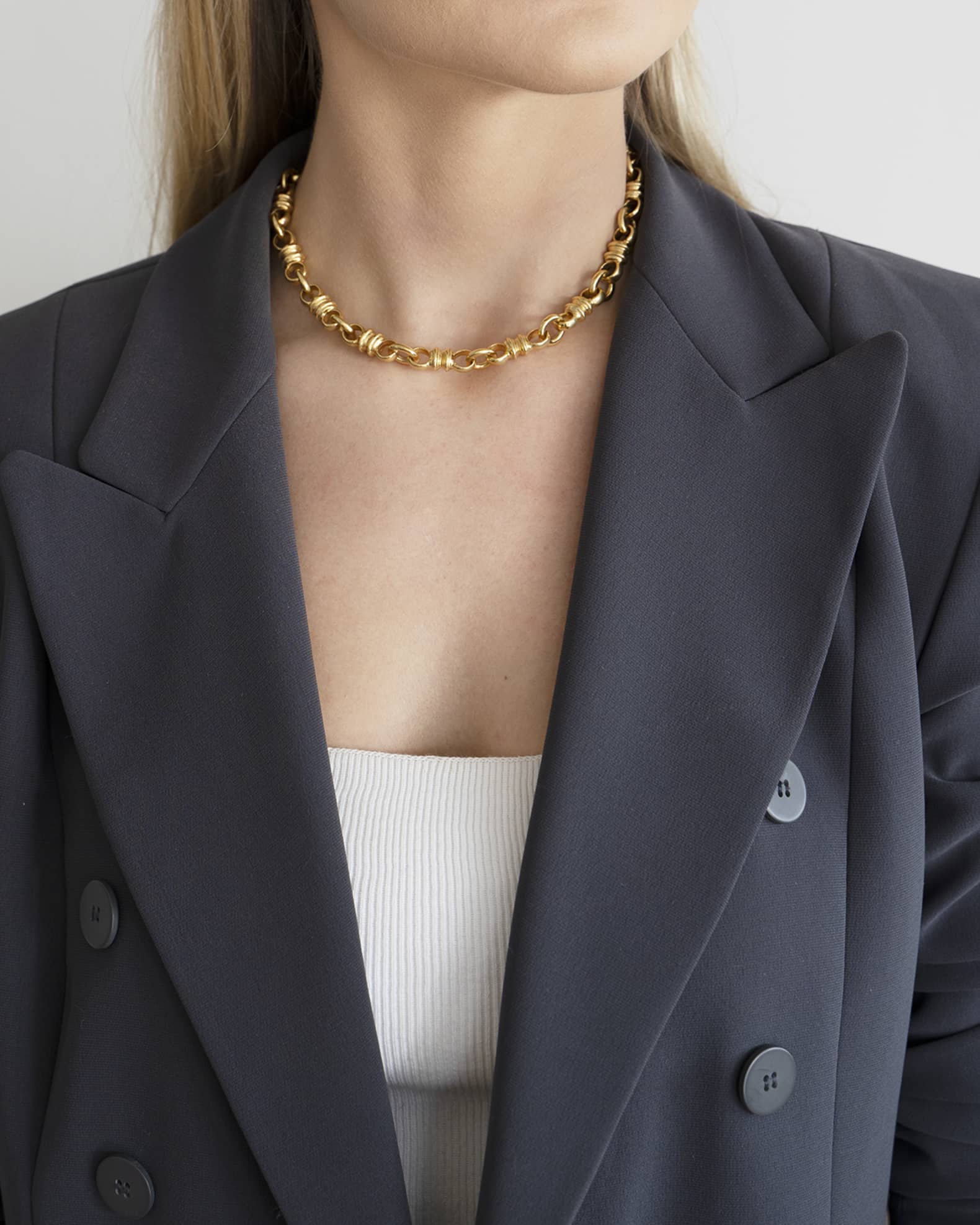 Toggle Link Necklace, 16"L 1