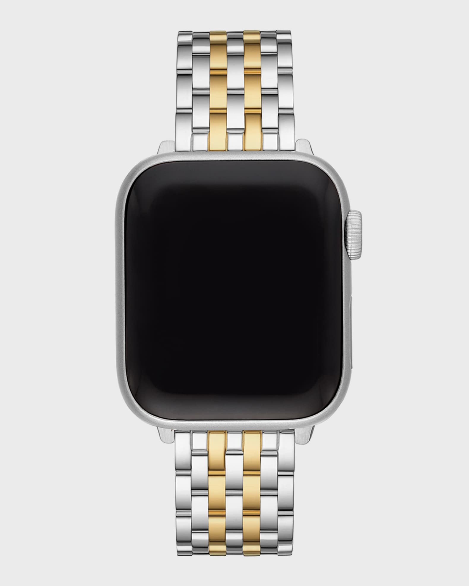 Platinum - Link Stainless Steel Band for Apple Watch 42mm - Black