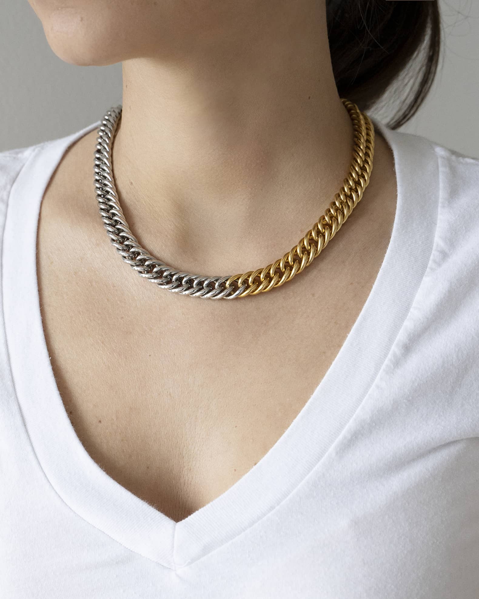 アクセサリー Vintage two face silver necklace Ben-Amun Vintage-Inspired Two-Tone Necklace | Neiman Marcus
