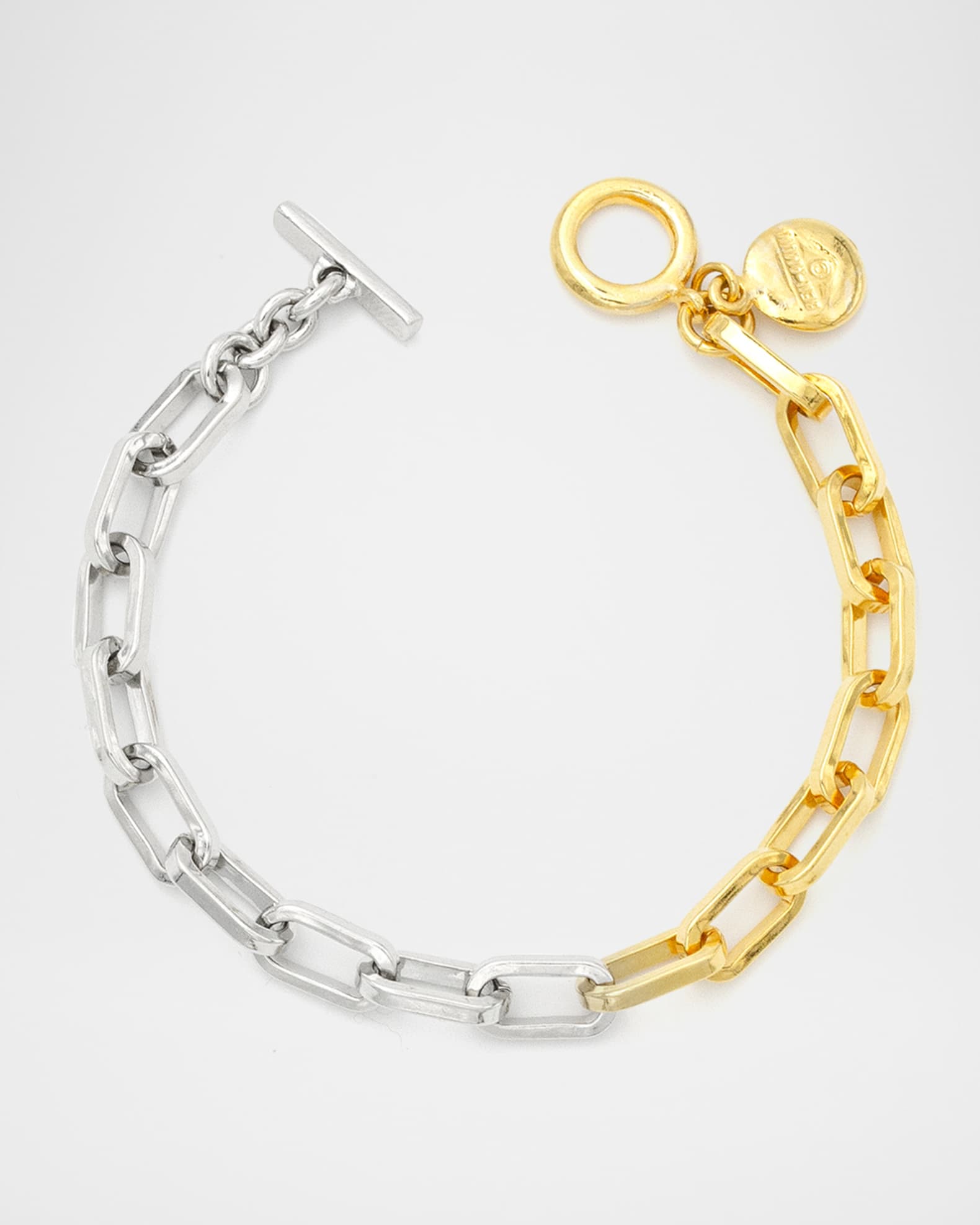 Two-Tone Link Bracelet, Gold/Silver 0