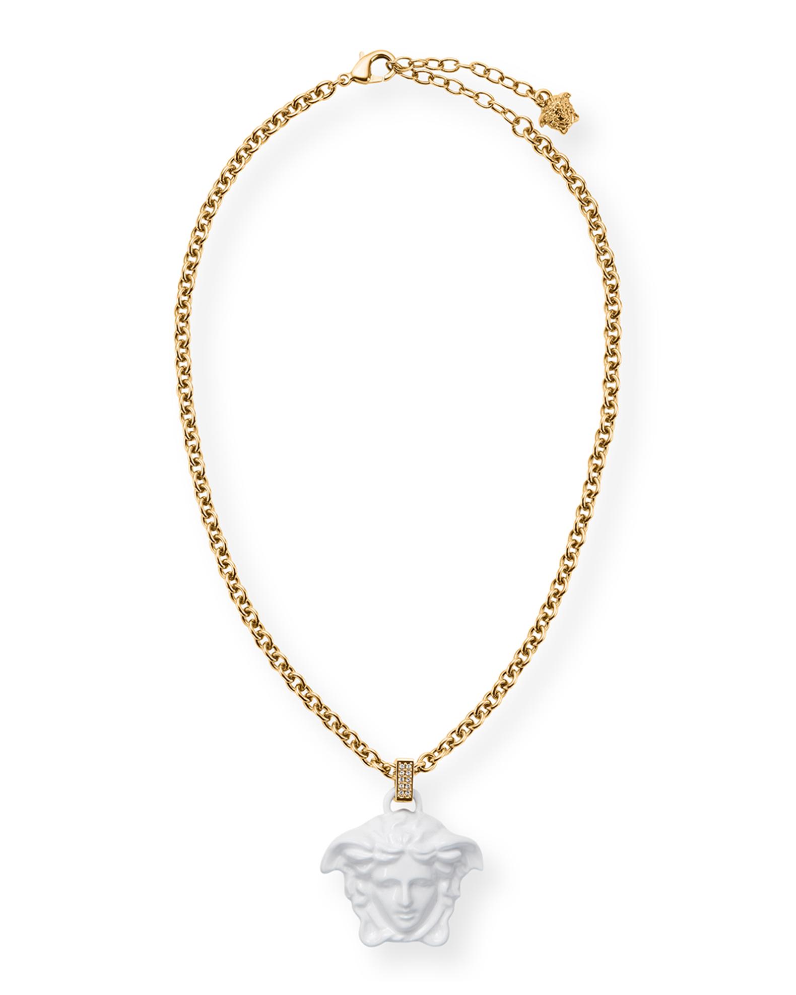 メデューサ ペンダント Versace Medusa Pendant Necklace, White | Neiman Marcus