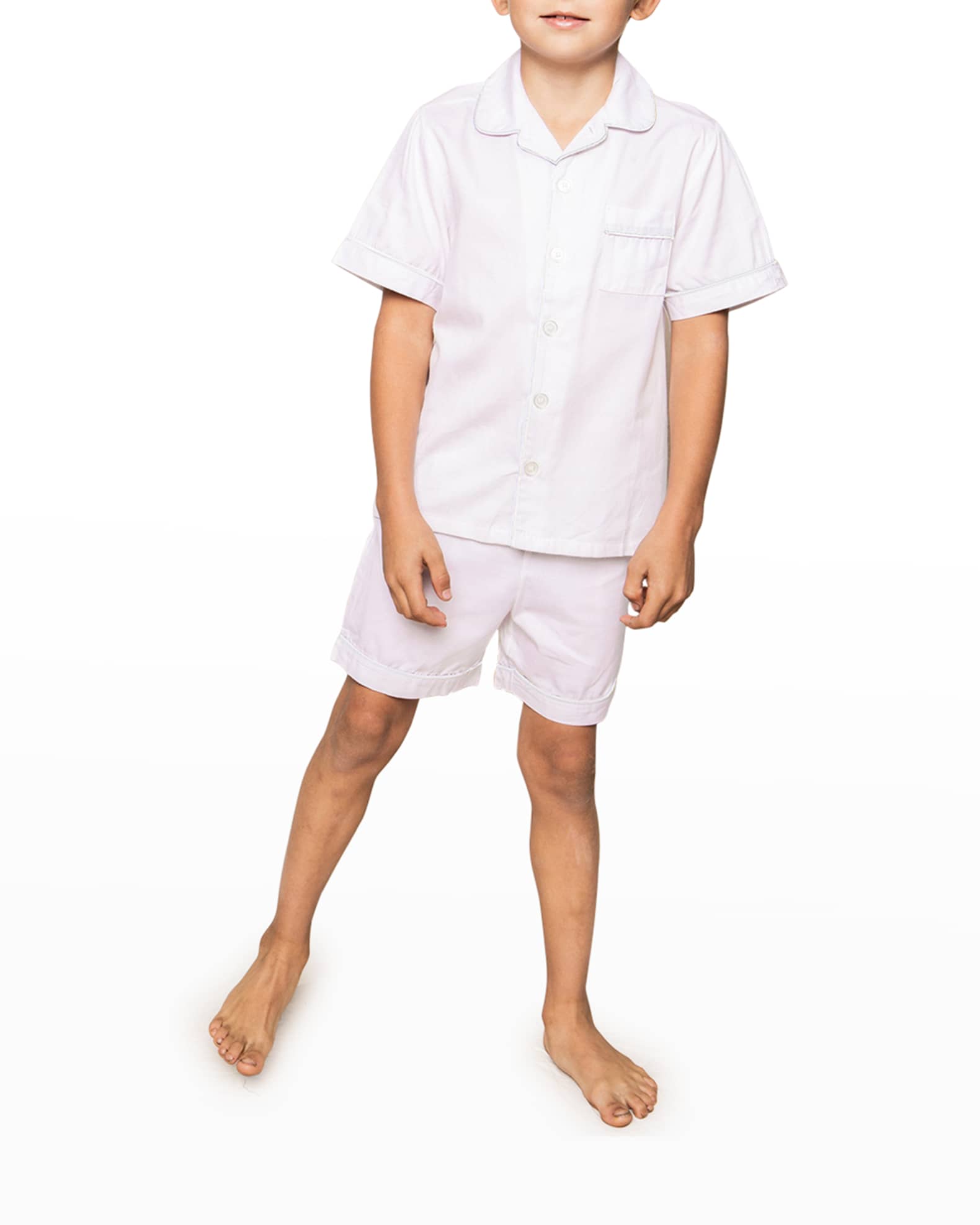 Girl's Classic 2-Piece Solid Pajama Shorts Set, Size 6M-14 1