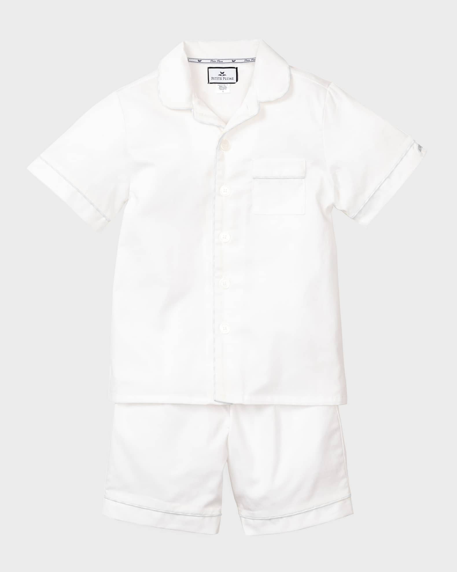 Girl's Classic 2-Piece Solid Pajama Shorts Set, Size 6M-14 0