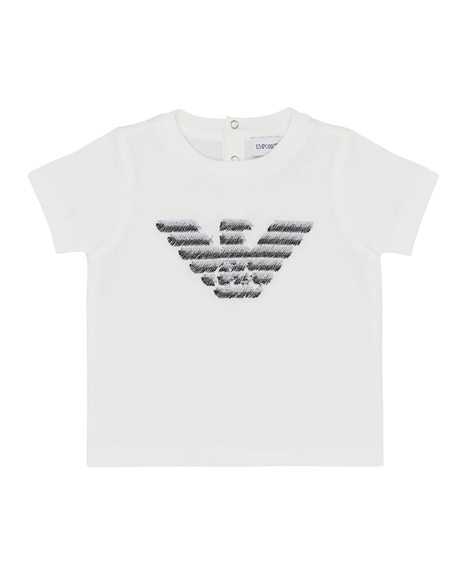 Emporio Armani Boy's Embroidered Eagle Logo Cotton TShirt, Size 636M