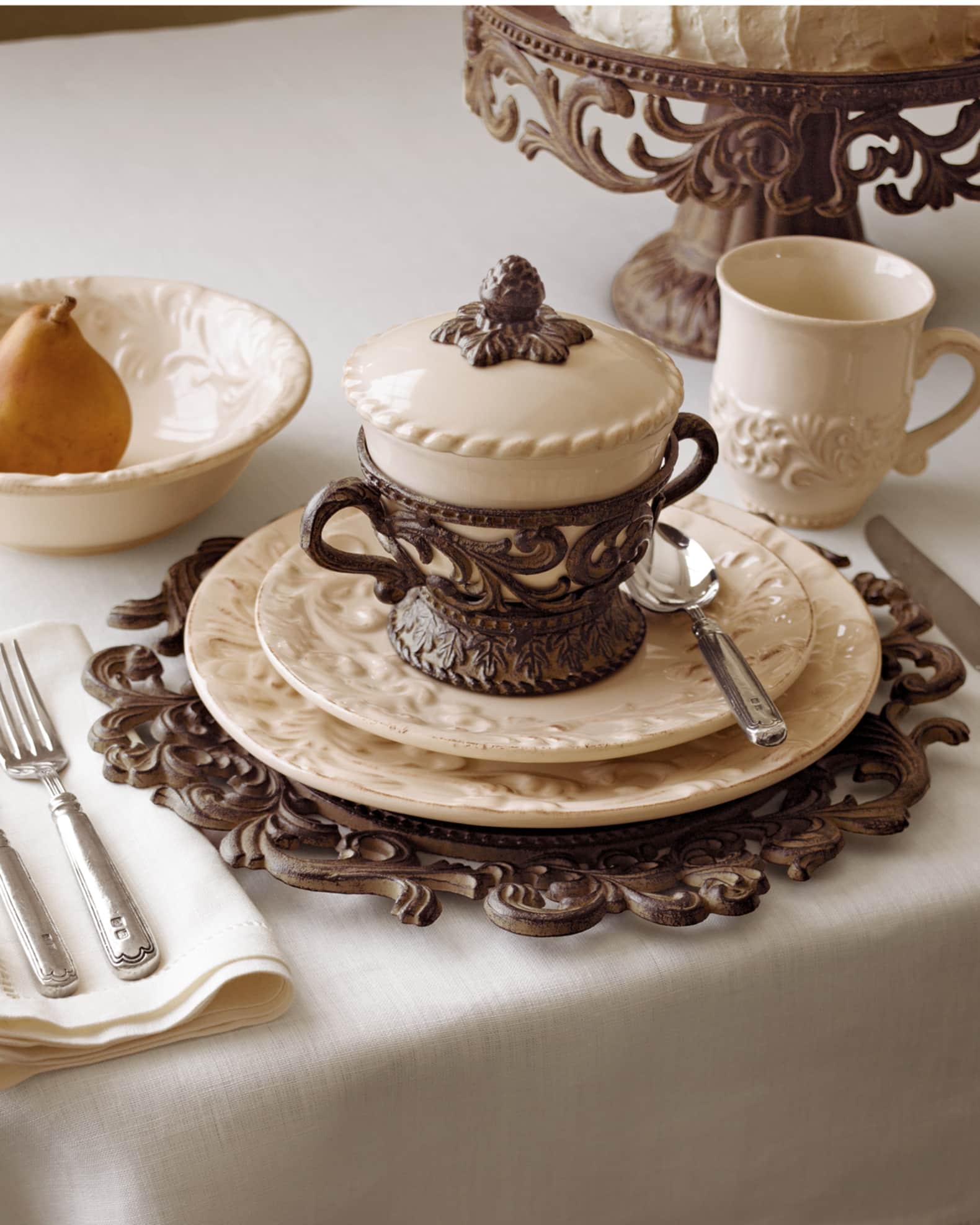 Cream dinner service new arrivals