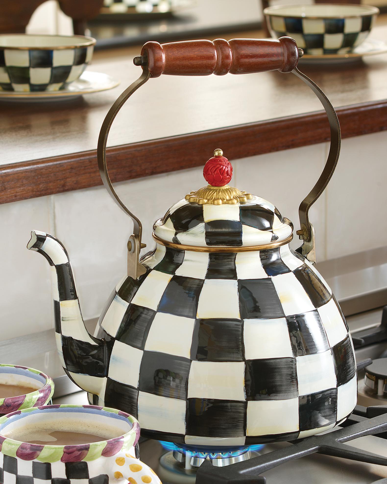 Courtly Check Tea Kettles | Neiman Marcus