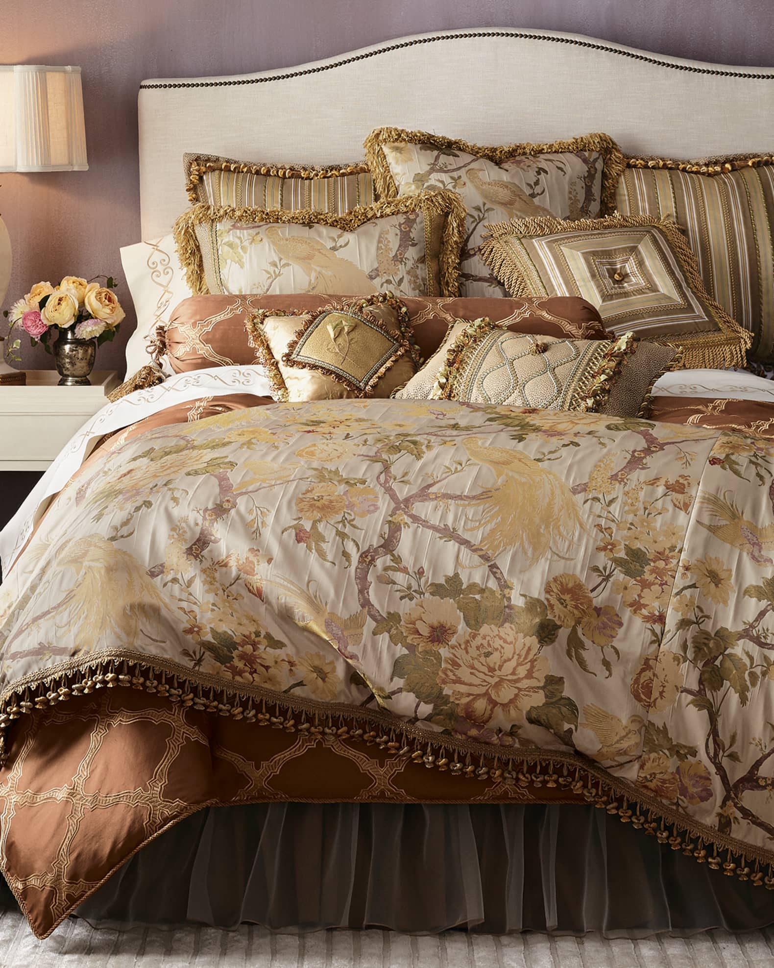 Fanciful Pheasant Bedding Neiman Marcus