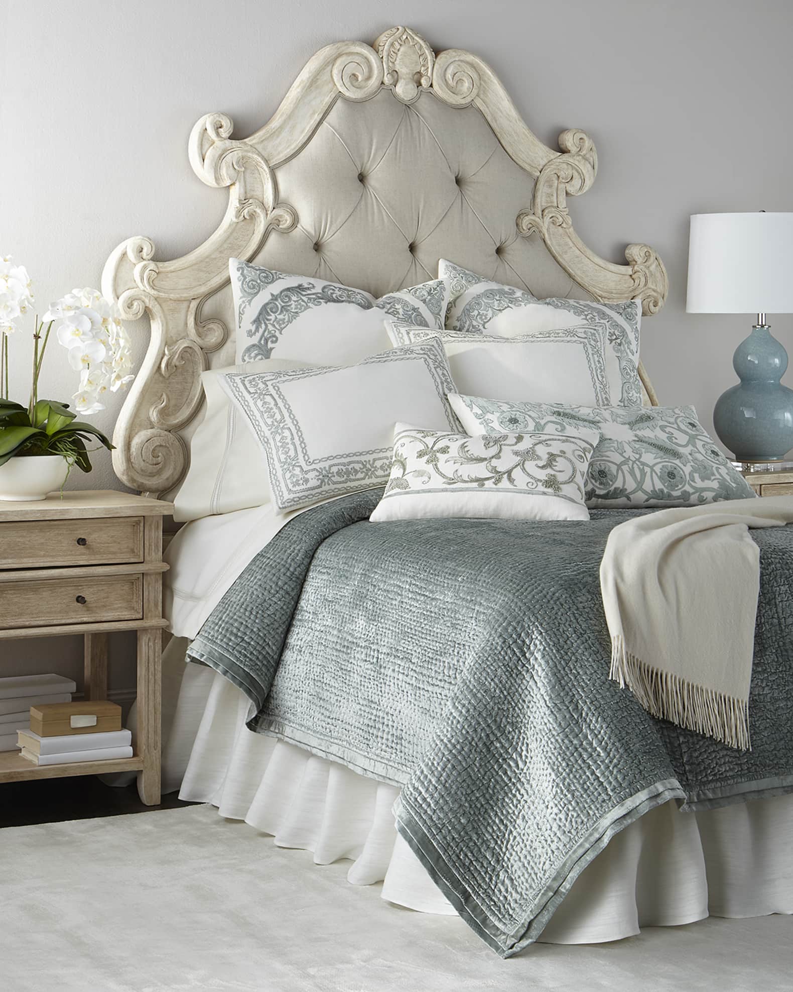 Hughes Tufted Queen Headboard 1