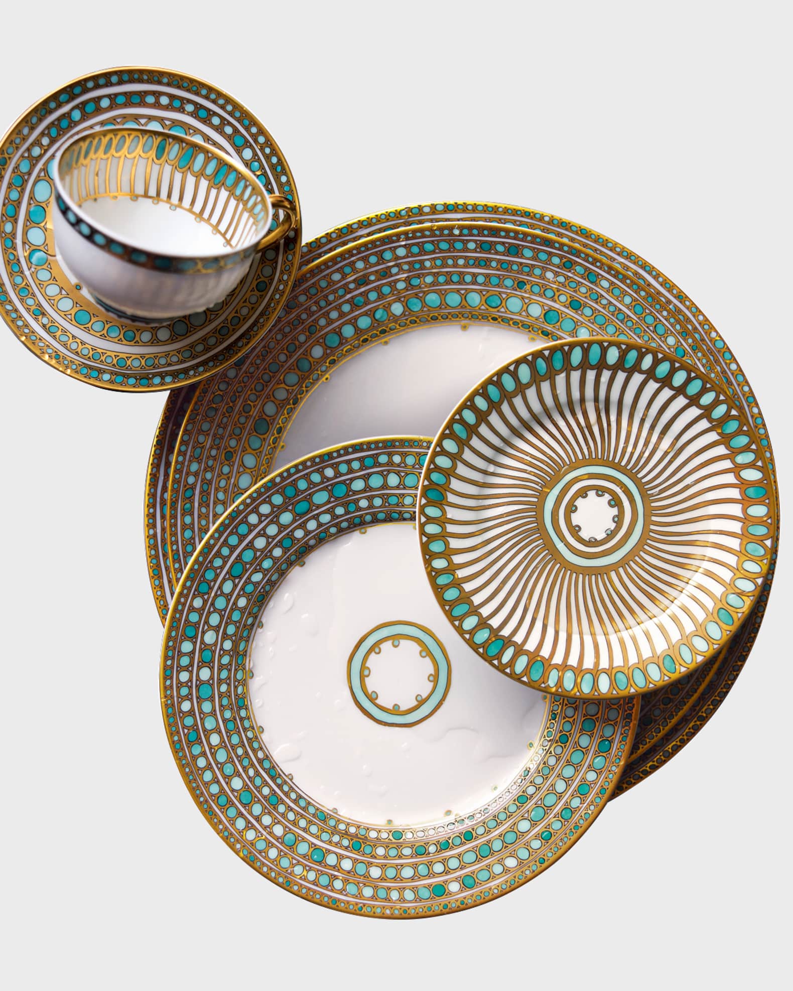Syracuse Turquoise Salad Plate 1