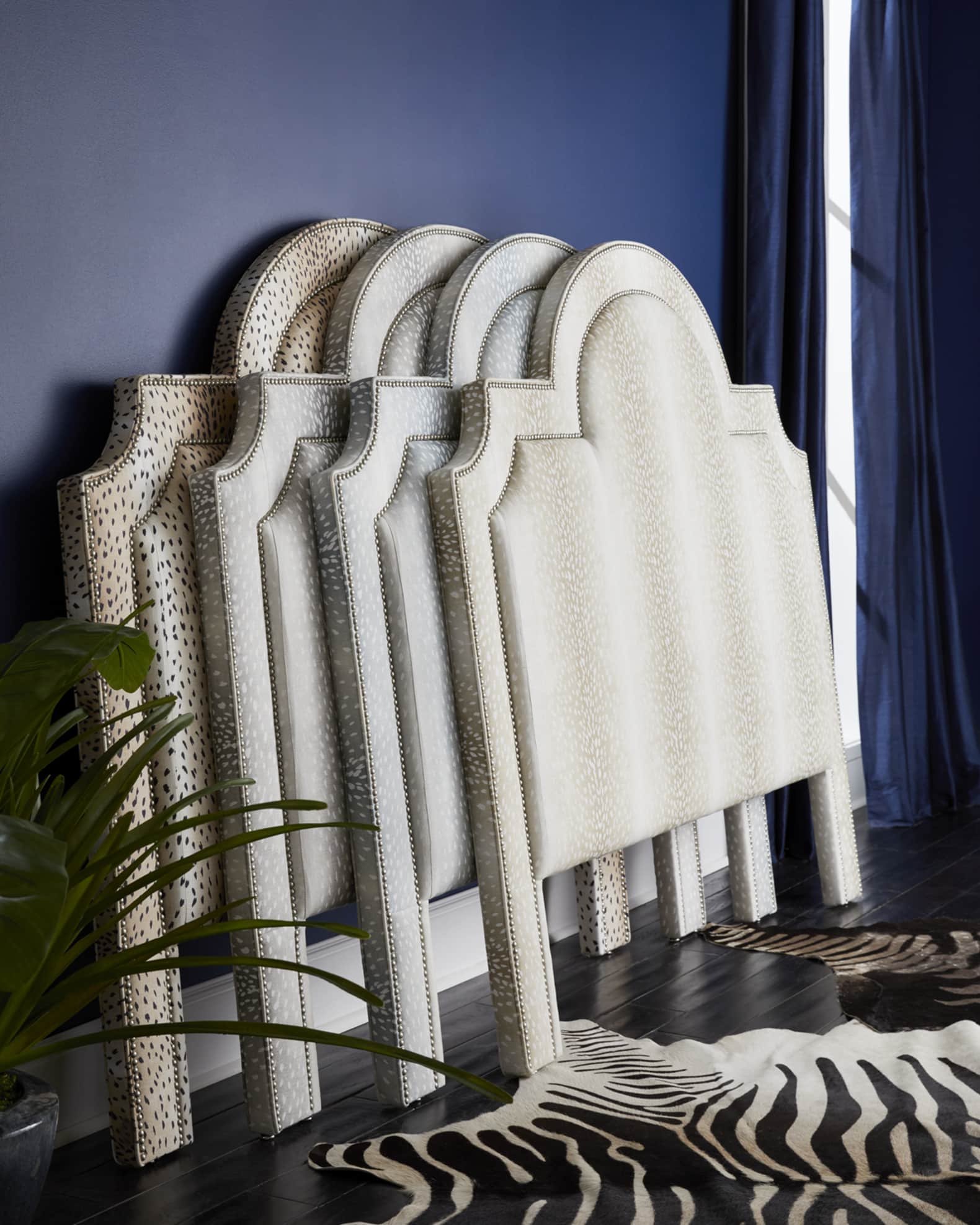 Maurice Animal-Print Queen Headboard 1