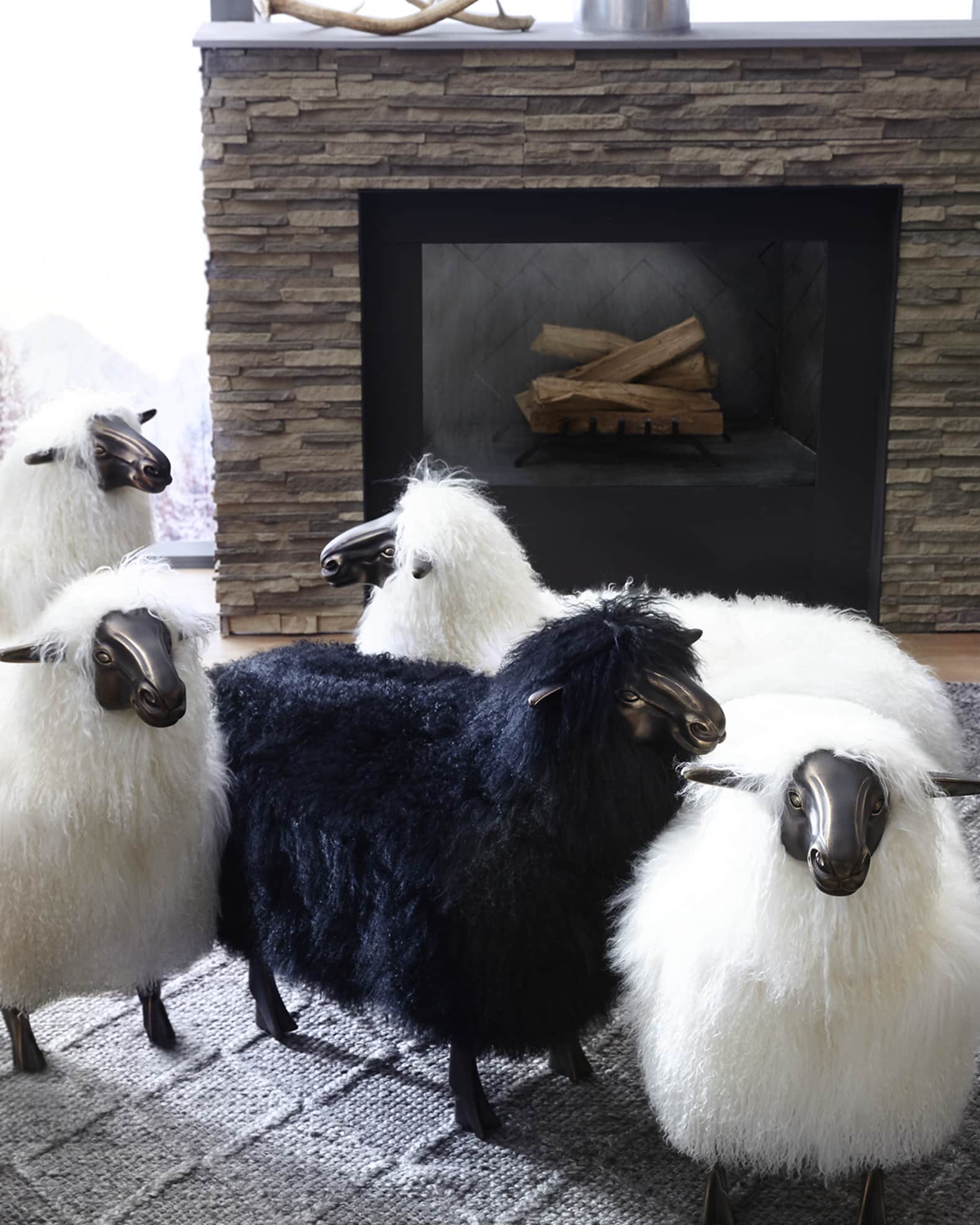 Sheepskin Bench Collection | Neiman Marcus