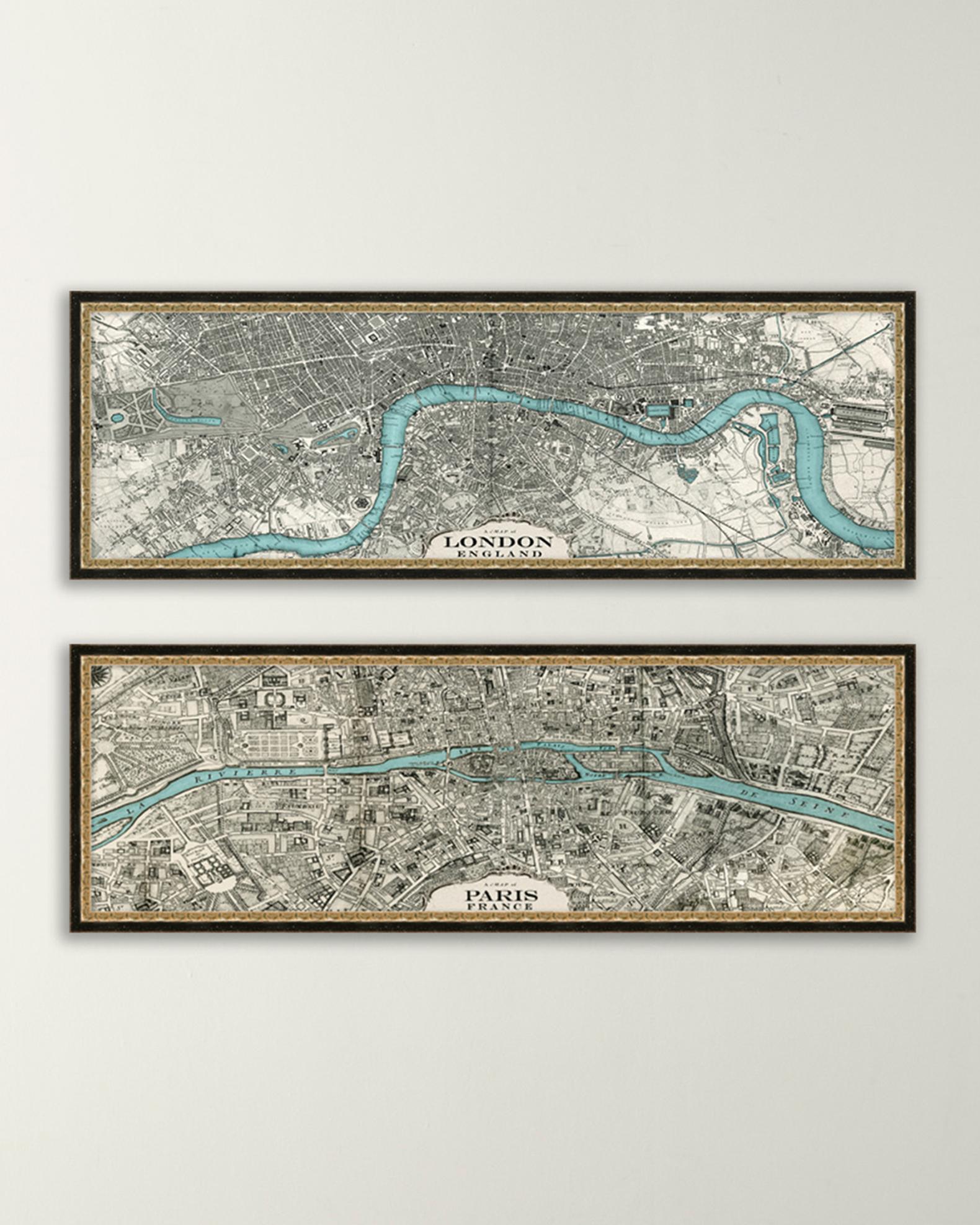 River Maps Giclee Art Collection | Neiman Marcus