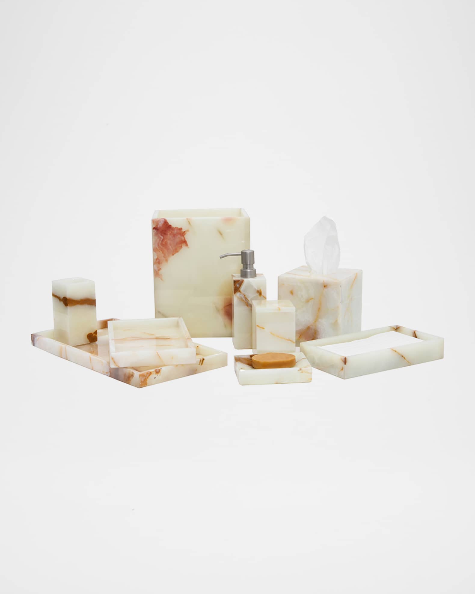 Myrtus Light Green Onyx Bath Accessories Collection Neiman Marcus